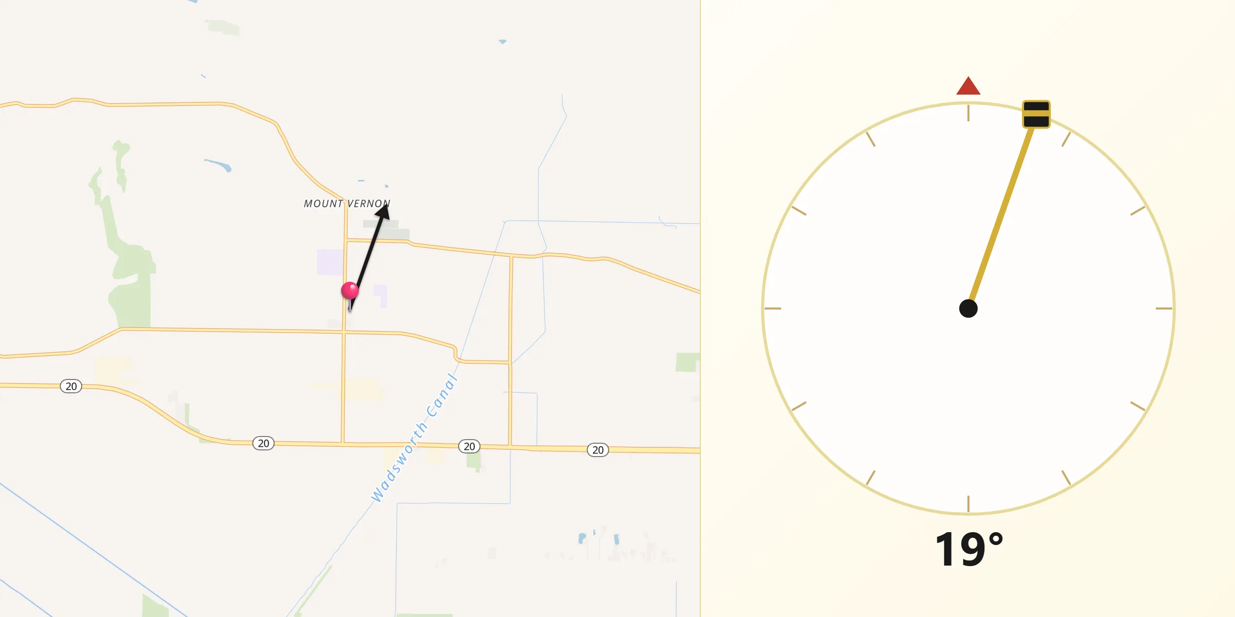 Qibla Direction from Sutter
