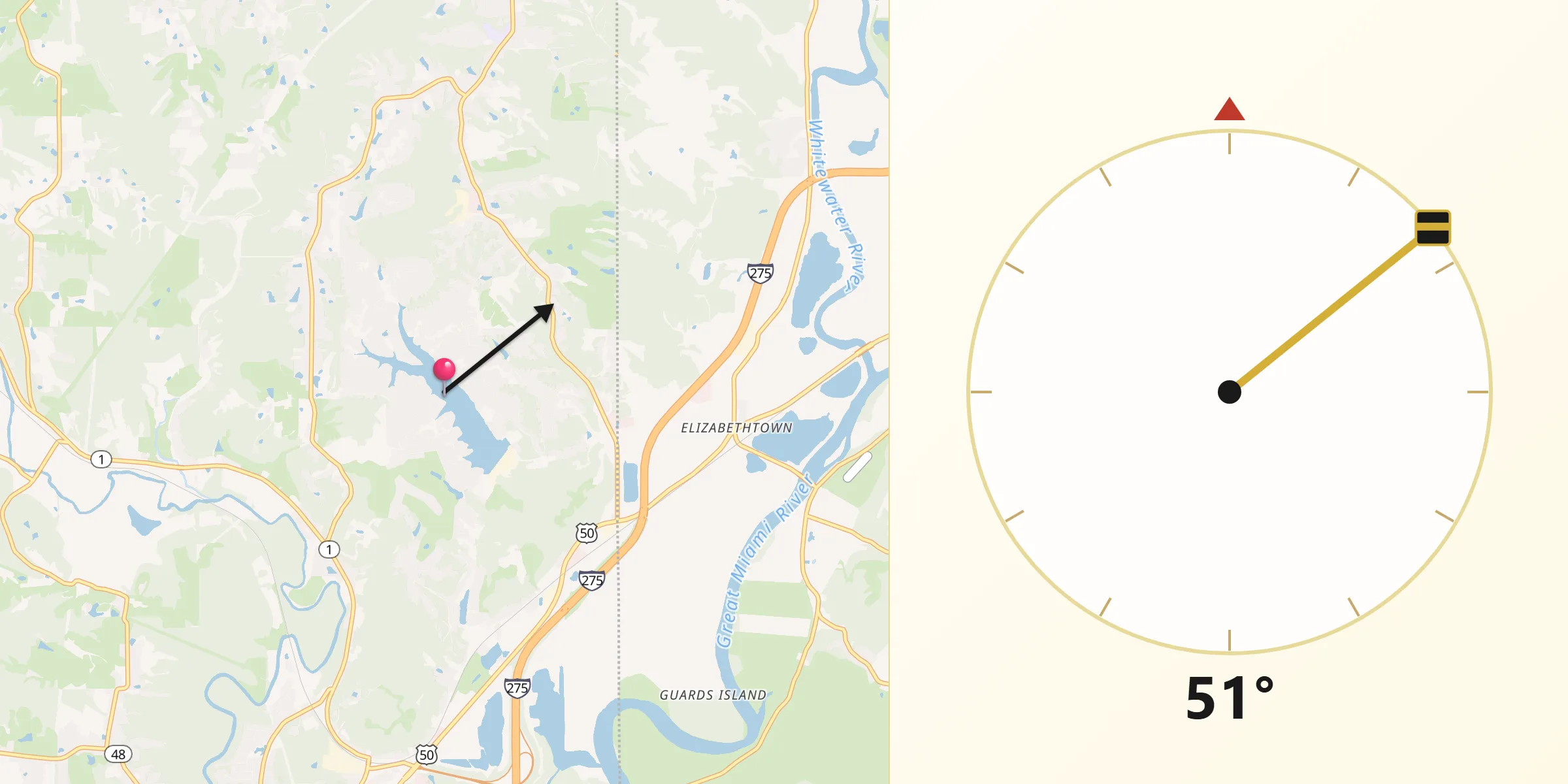Qibla Direction from Hidden Valley