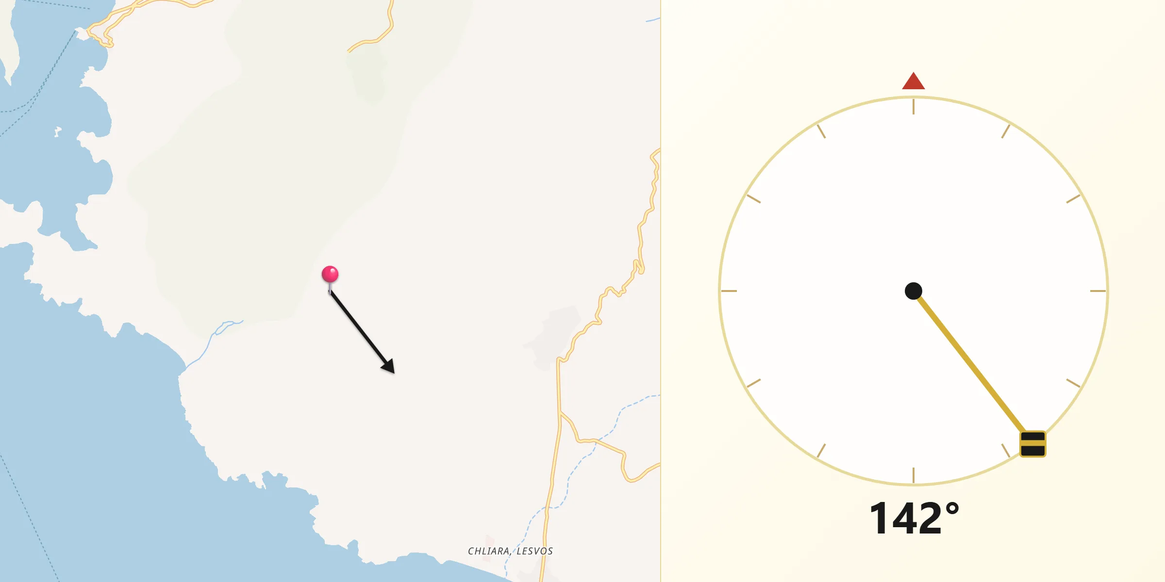 Κατεύθυνση Κίμπλα από το West Lesbos