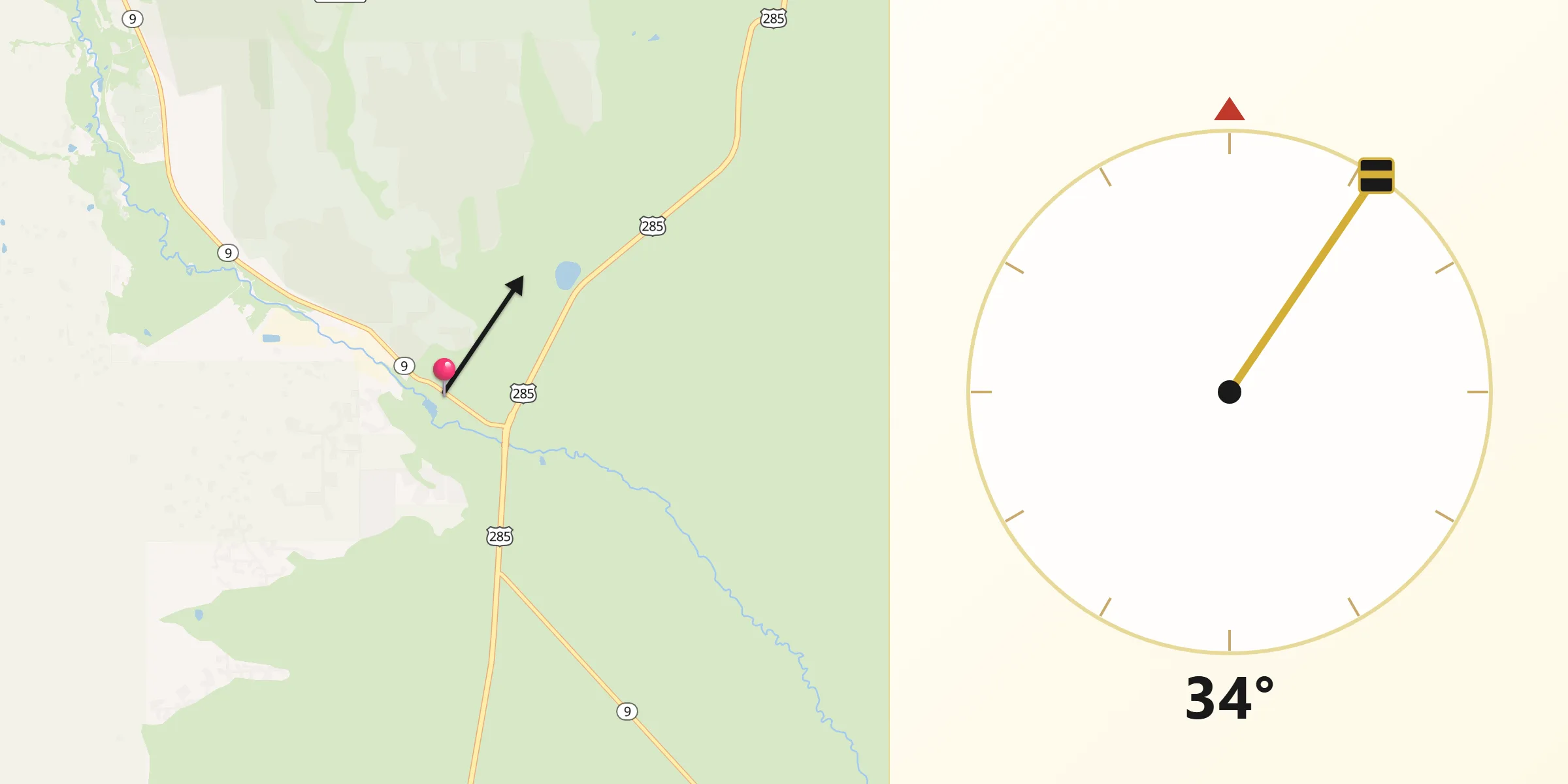 Qibla Direction from Fairplay
