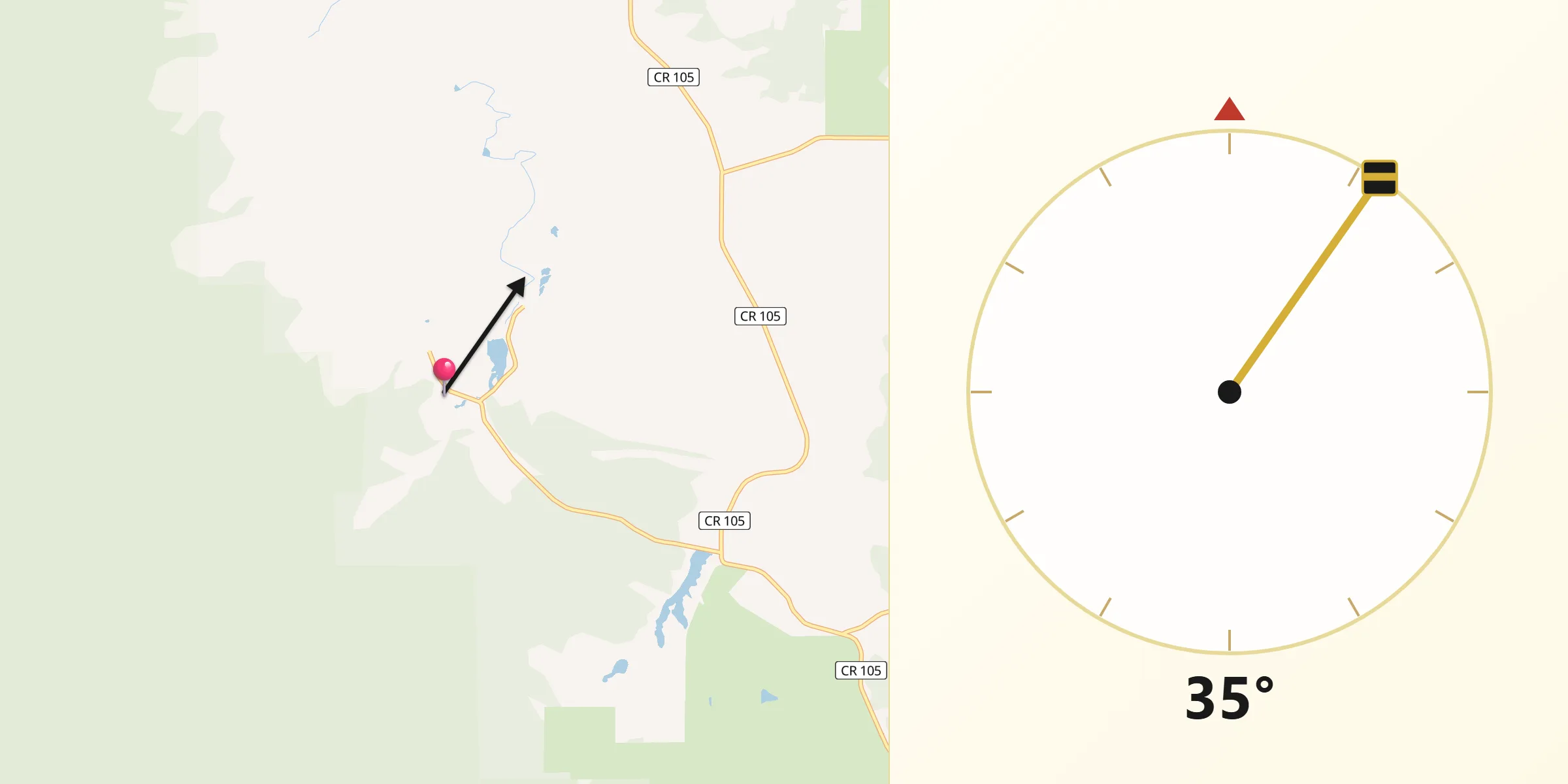 Qibla Direction from Perry Park