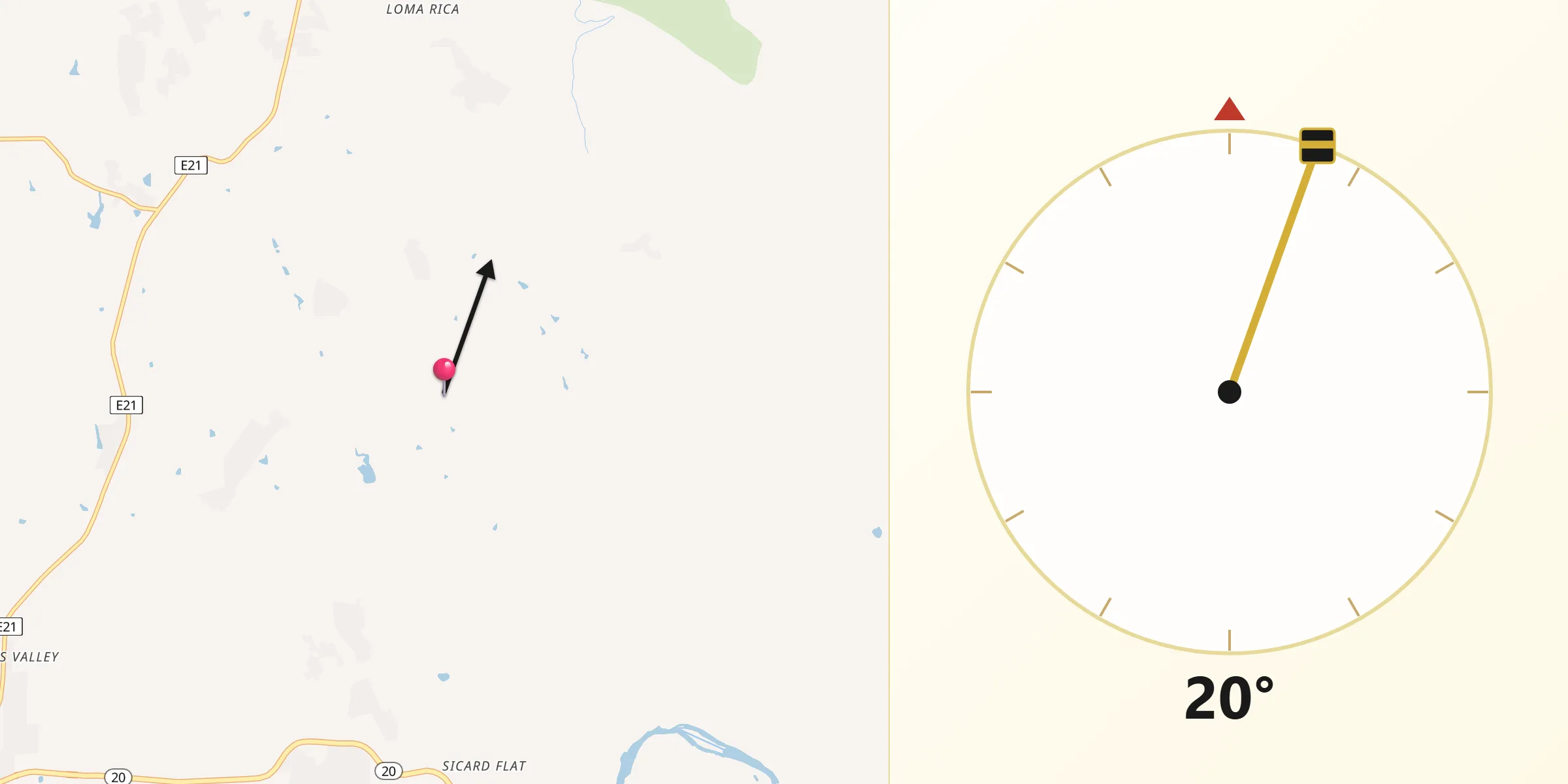 Qibla Direction from Yuba