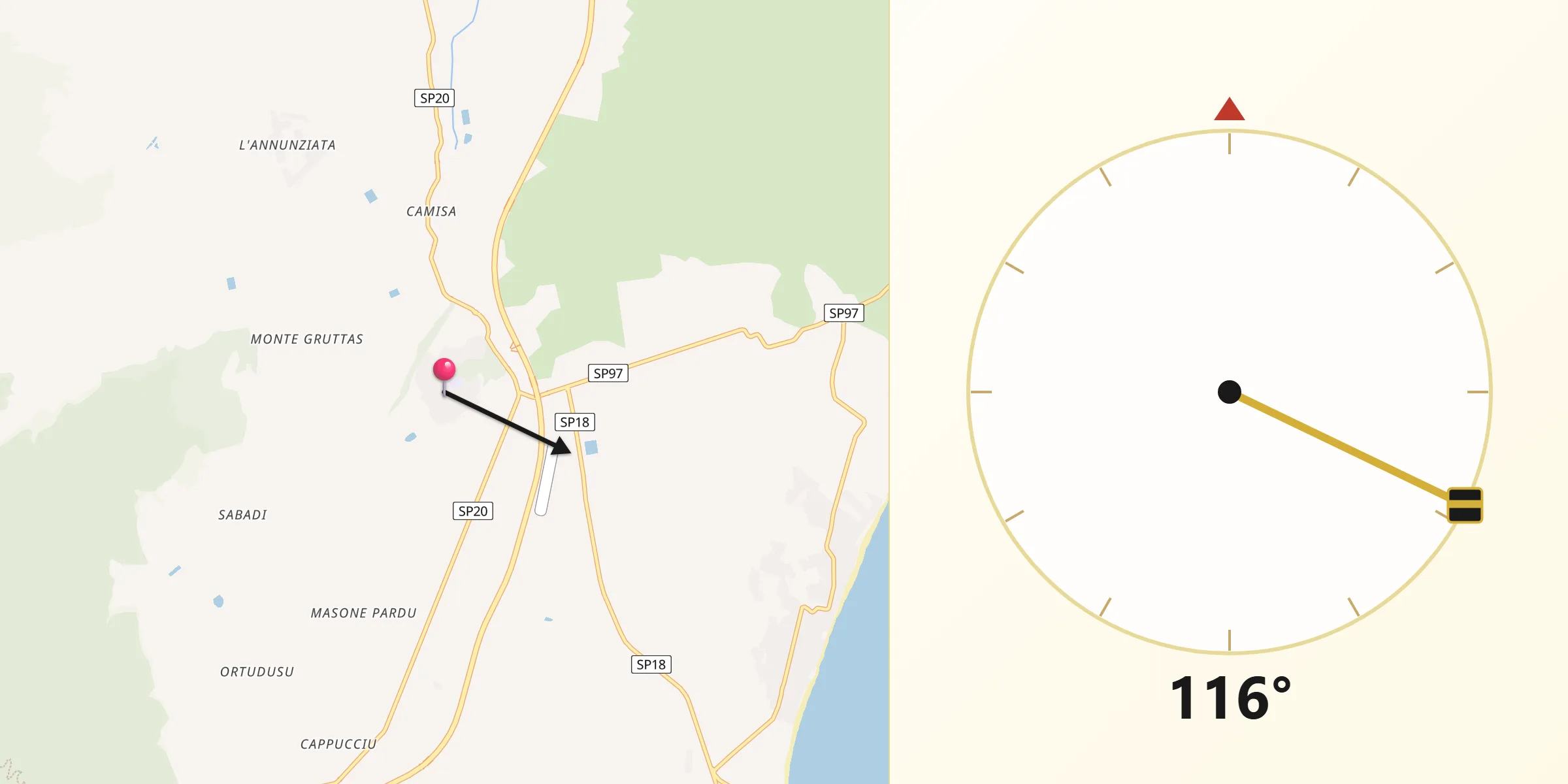 Direzione della Qibla da Olia Speciosa