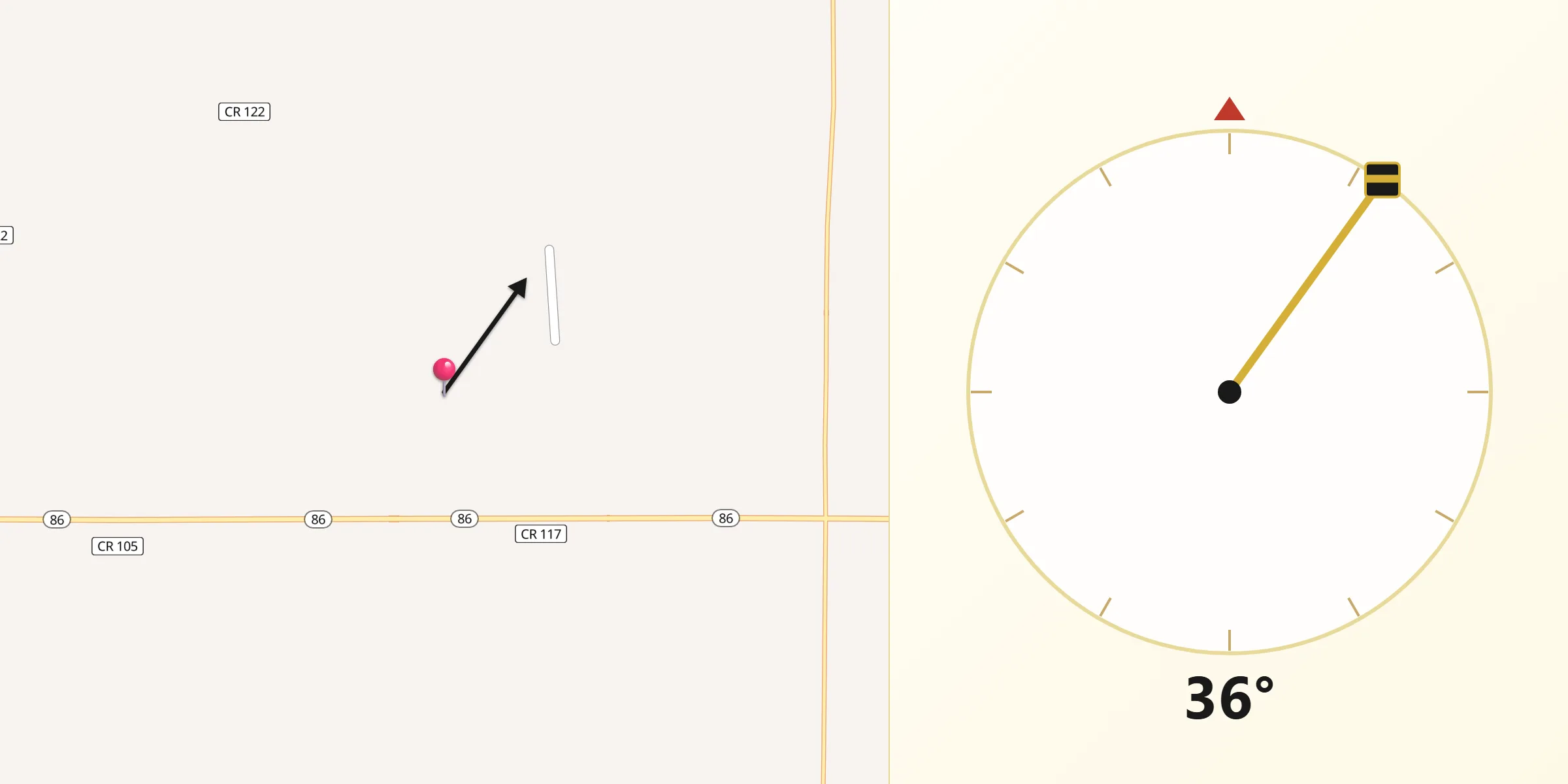 Qibla Direction from Elbert