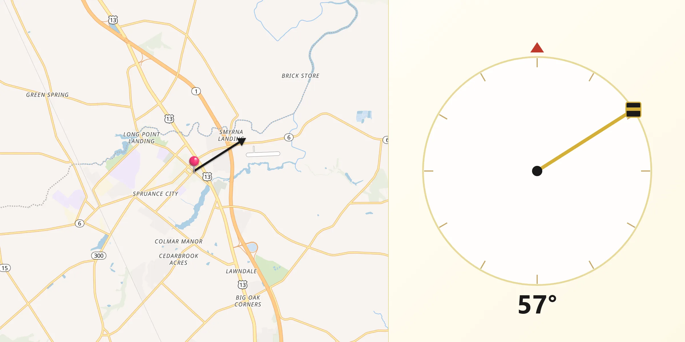 Qibla Direction from Smyrna