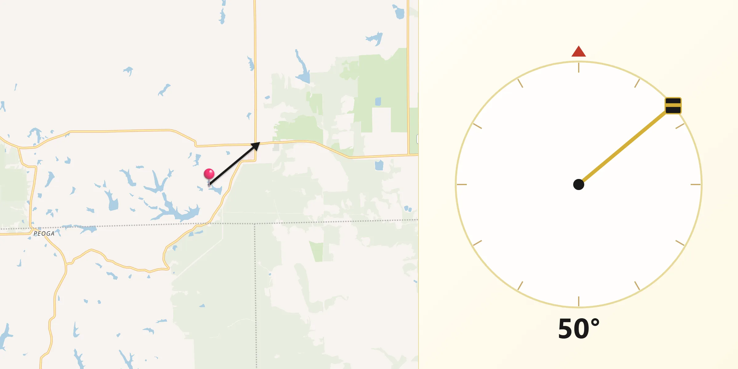 Qibla Direction from Princes Lakes