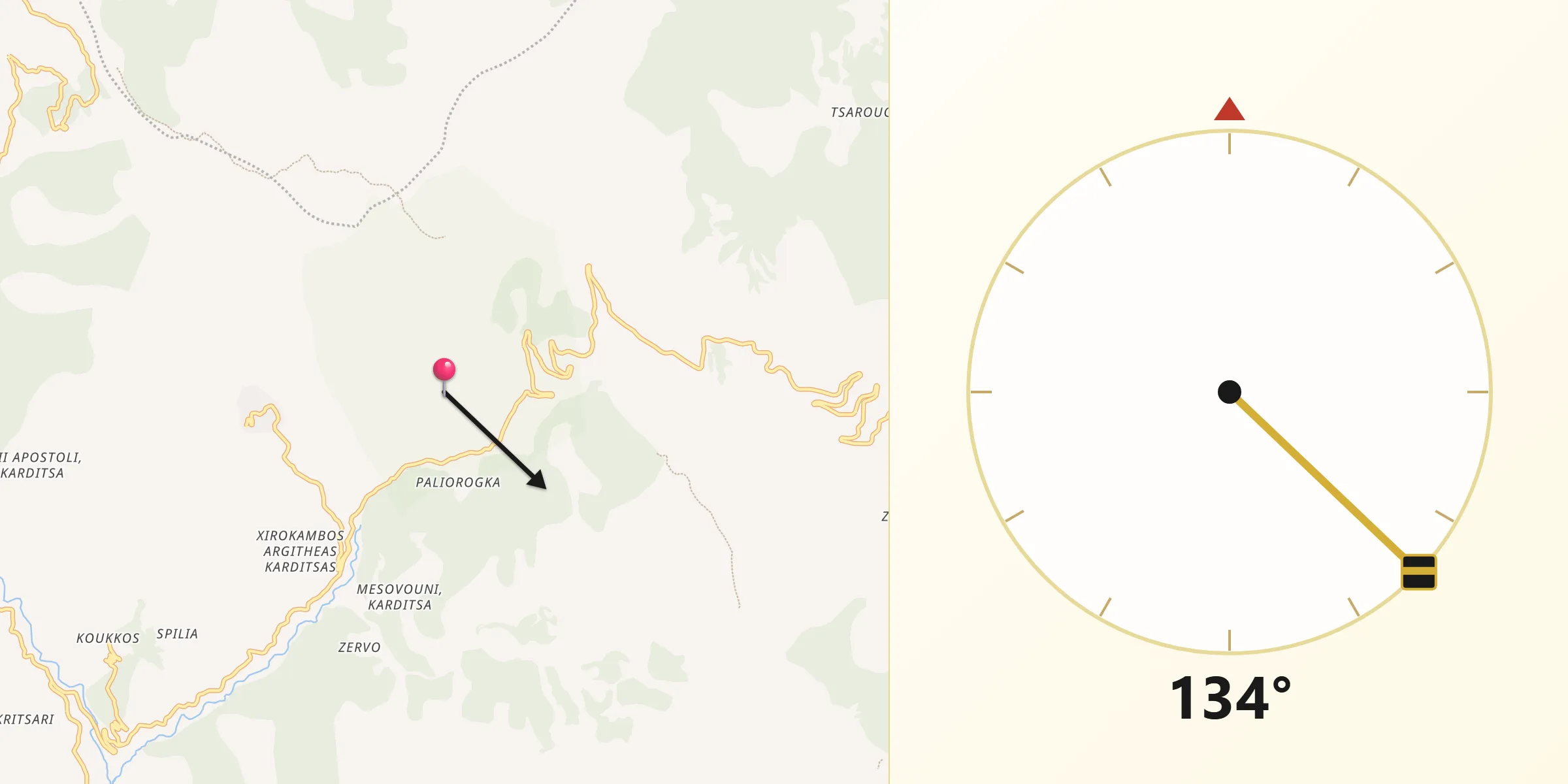 Κατεύθυνση Κίμπλα από το Αρχαία Αργιθέα