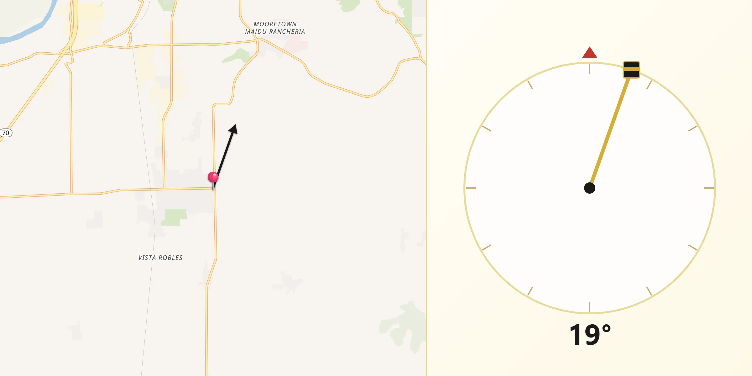 Qibla Direction from Palermo