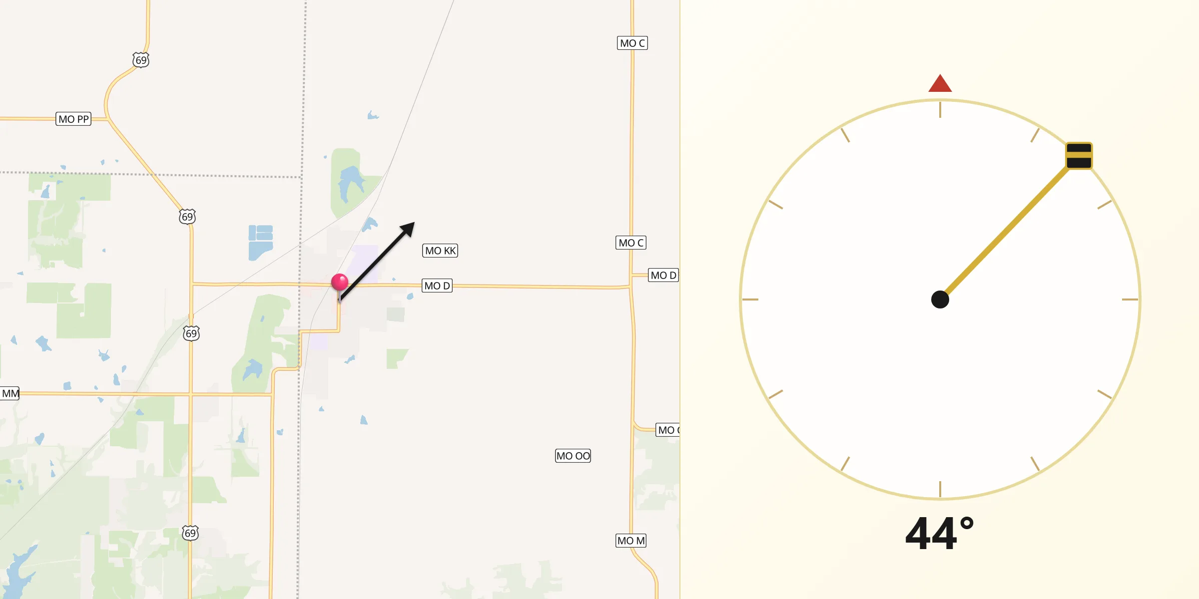 Qibla Direction from Lawson
