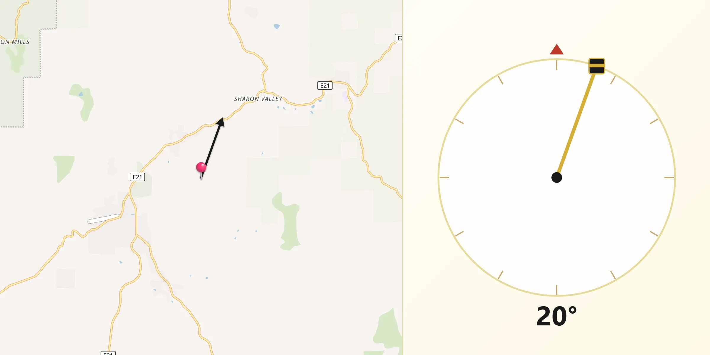 Qibla Direction from Challenge-Brownsville