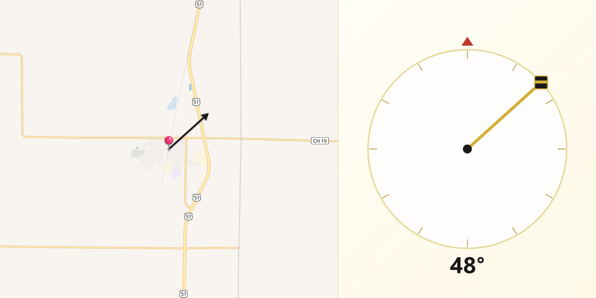 Qibla Direction from Assumption