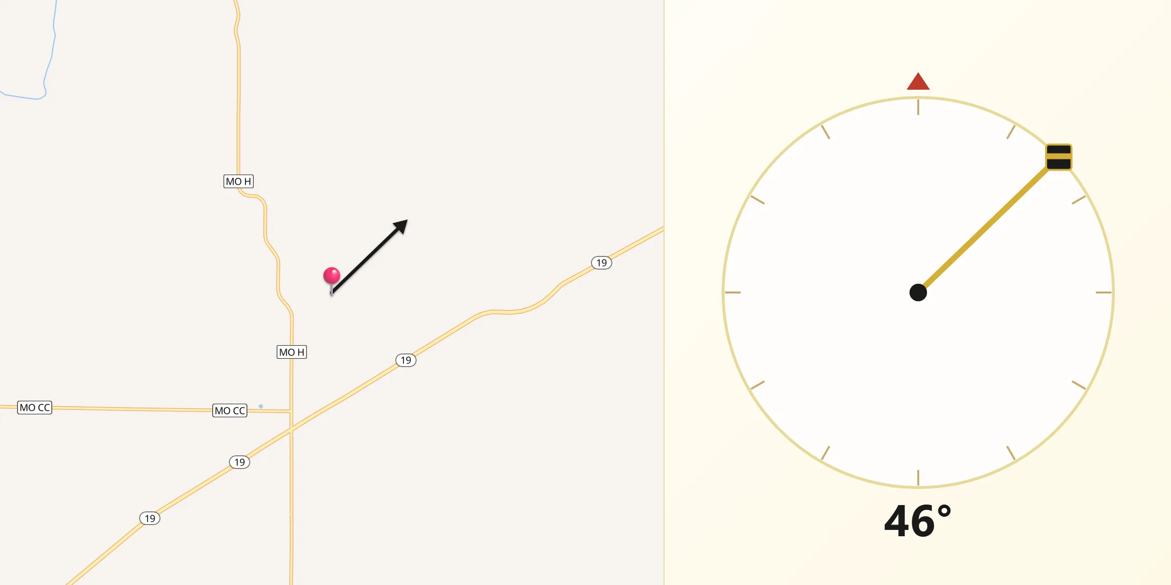 Qibla Direction from Ralls