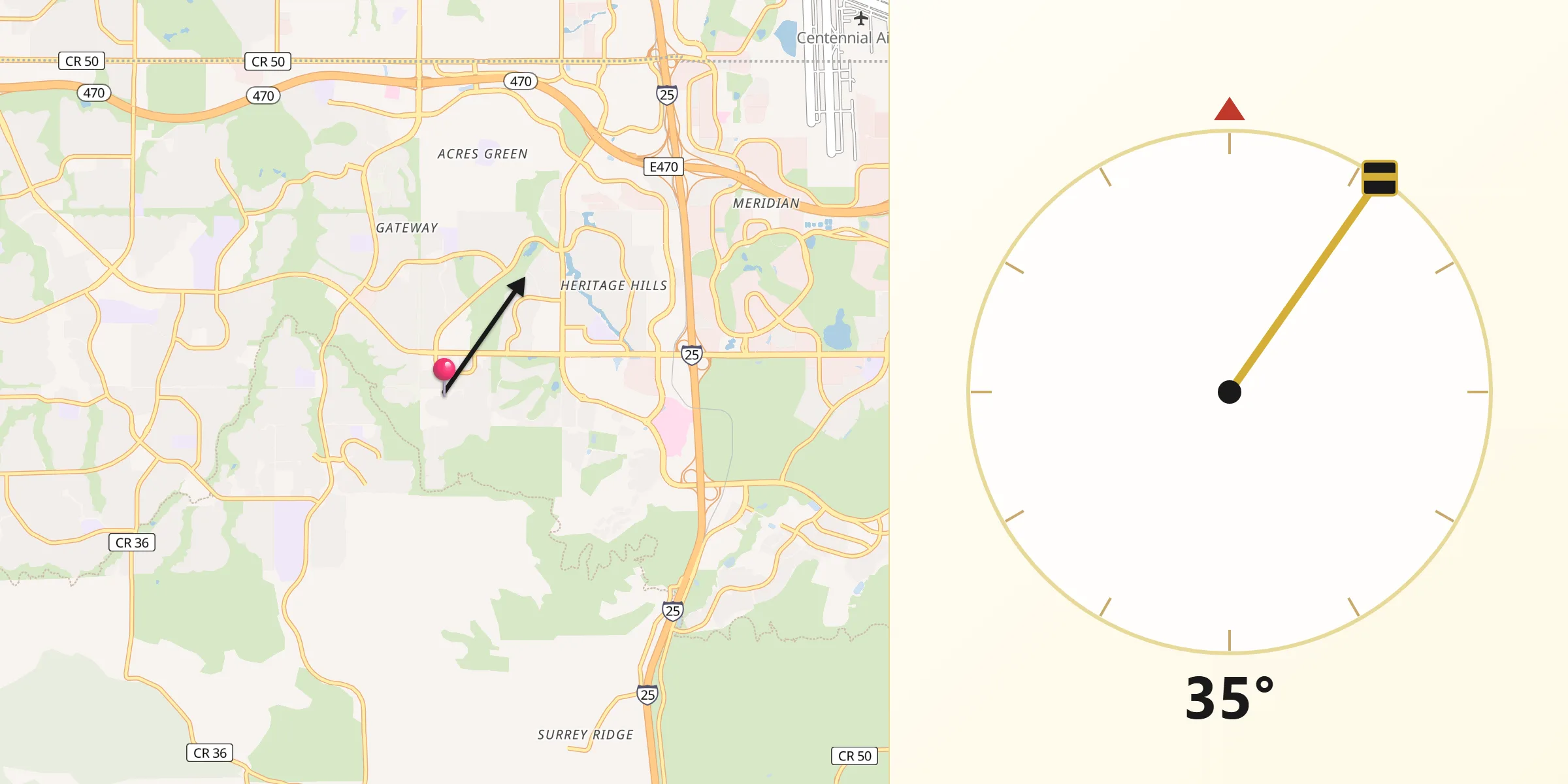 Qibla Direction from Carriage Club