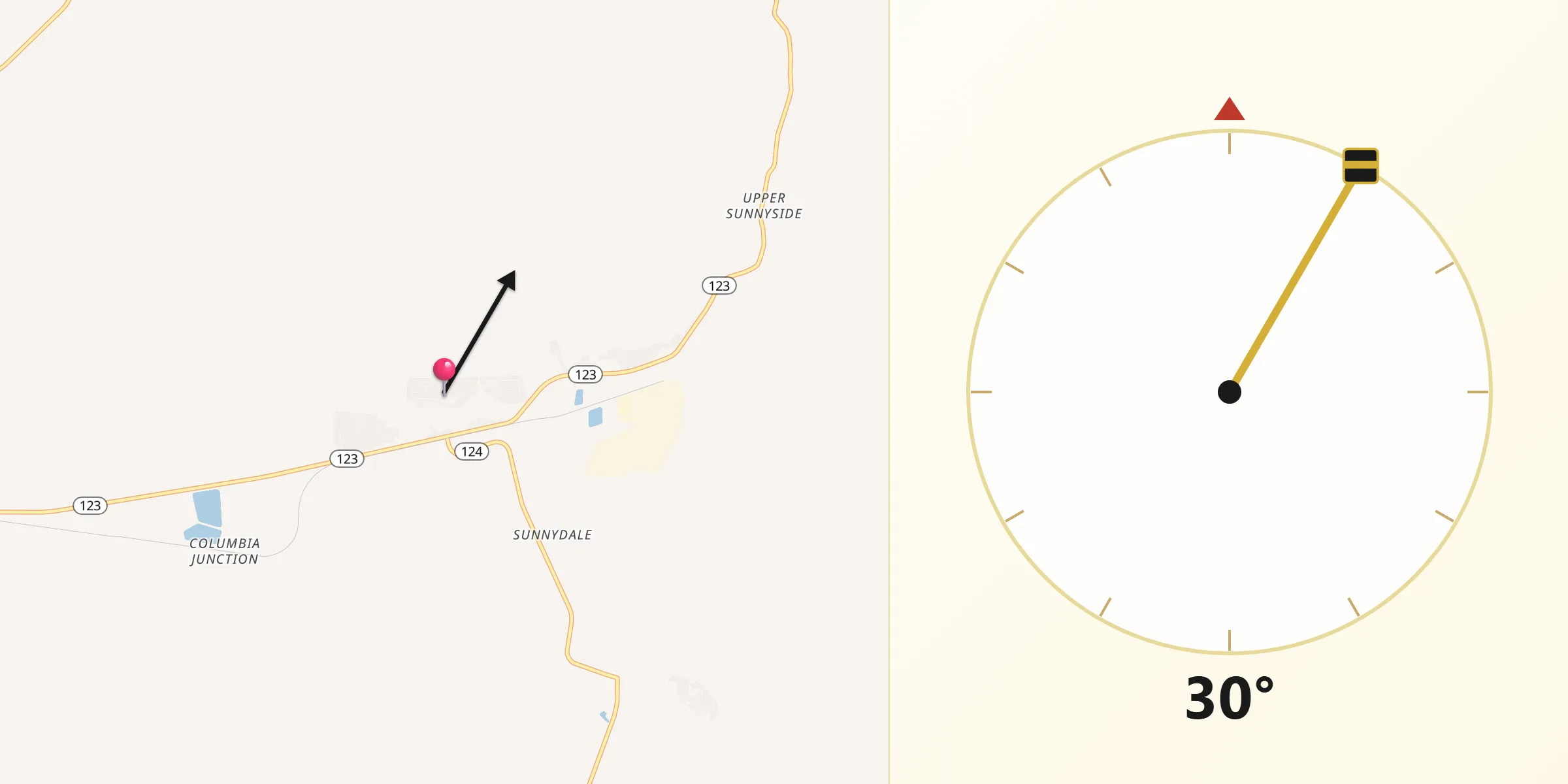 Qibla Direction from East Carbon City
