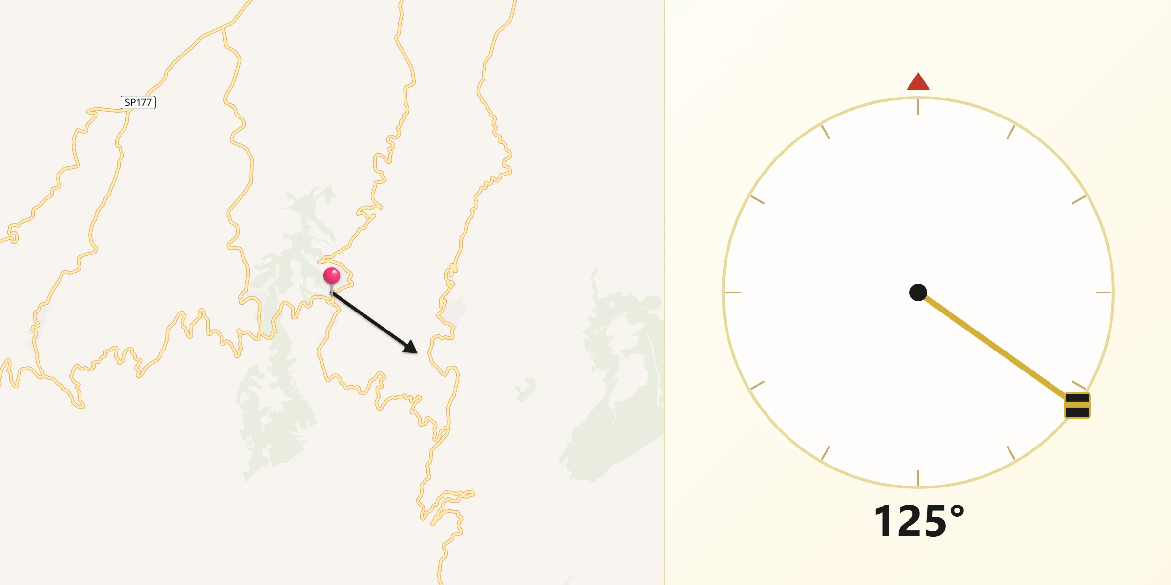 Direzione della Qibla da Vaccarizzo Albanese