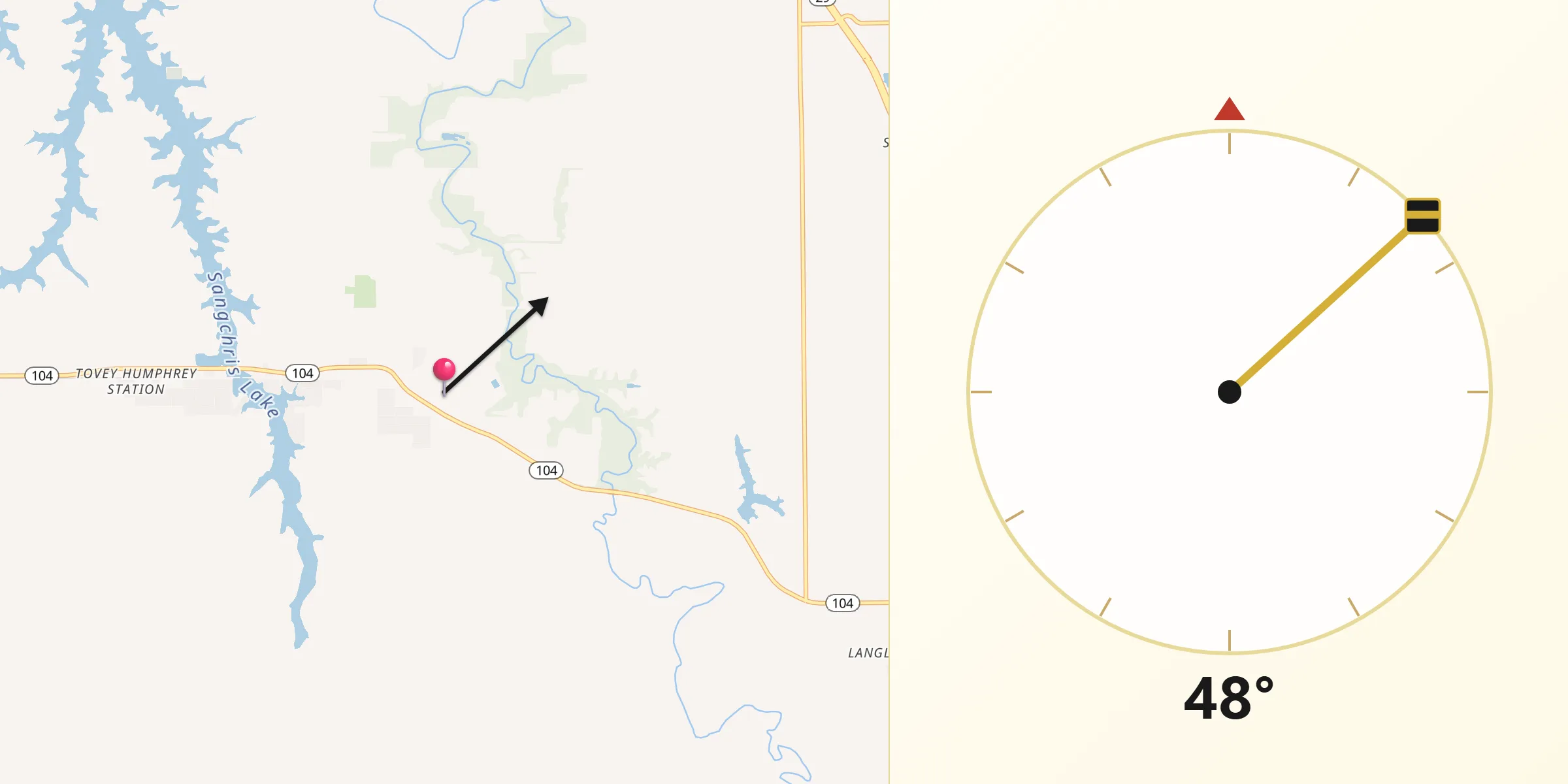 Qibla Direction from Kincaid