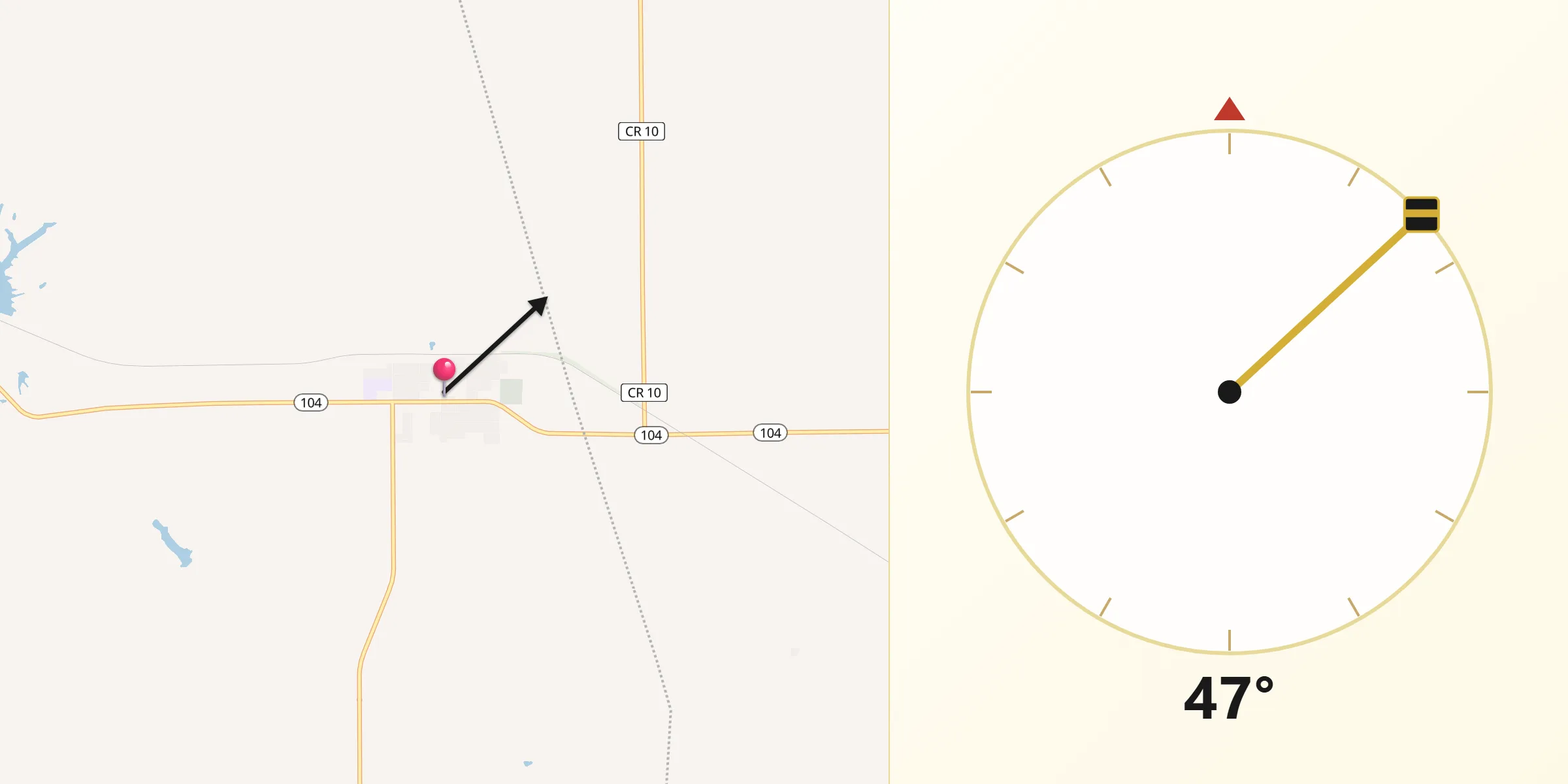 Qibla Direction from Waverly