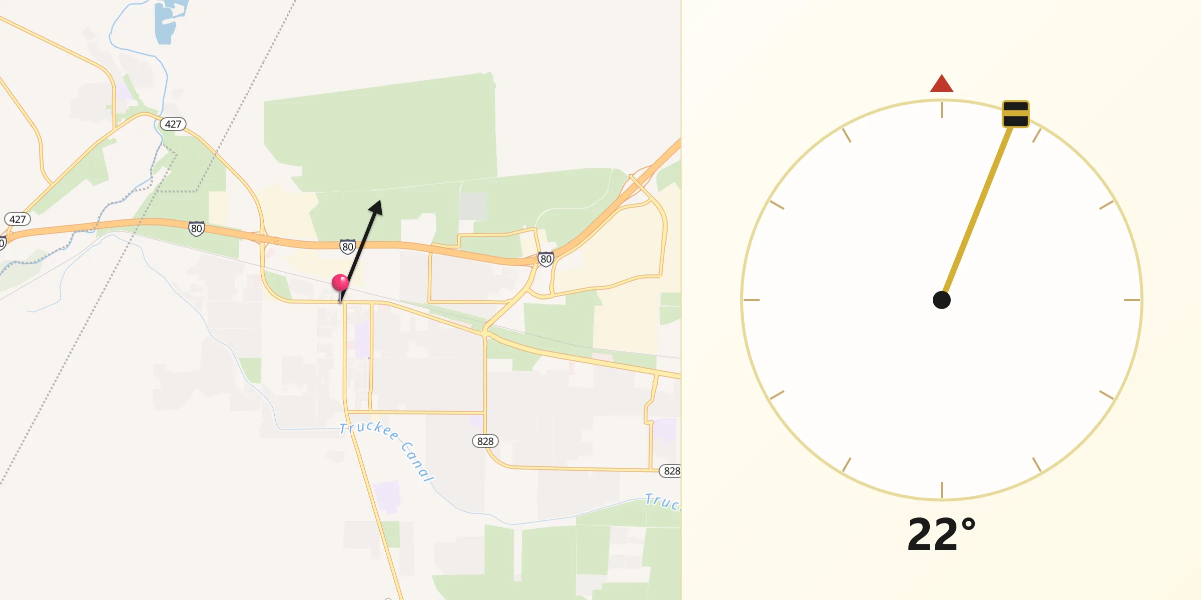 Qibla Direction from Fernley