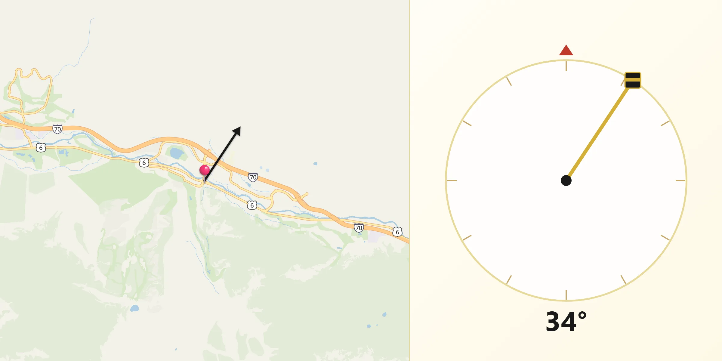 Qibla Direction from Avon