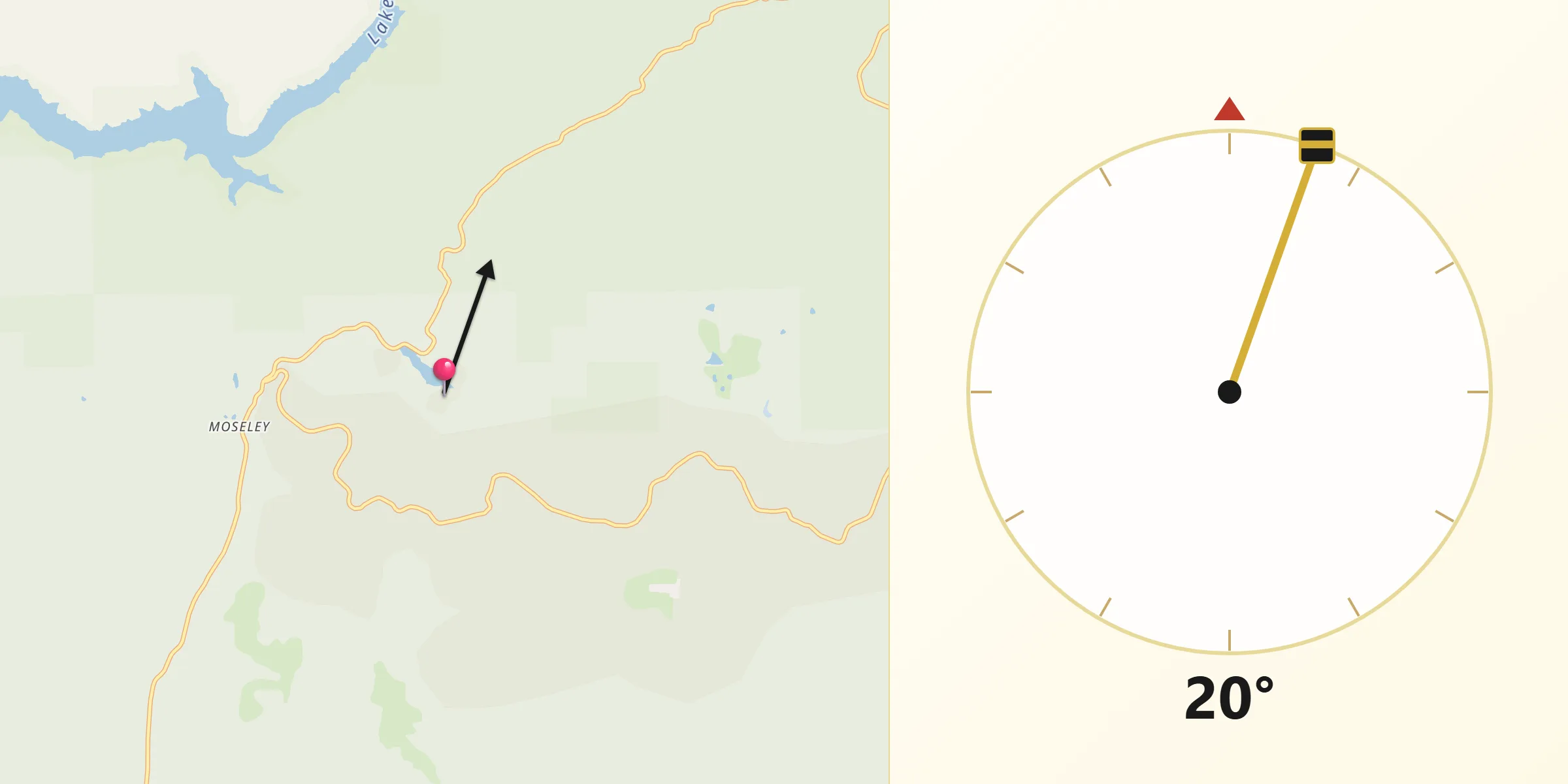 Qibla Direction from Berry Creek
