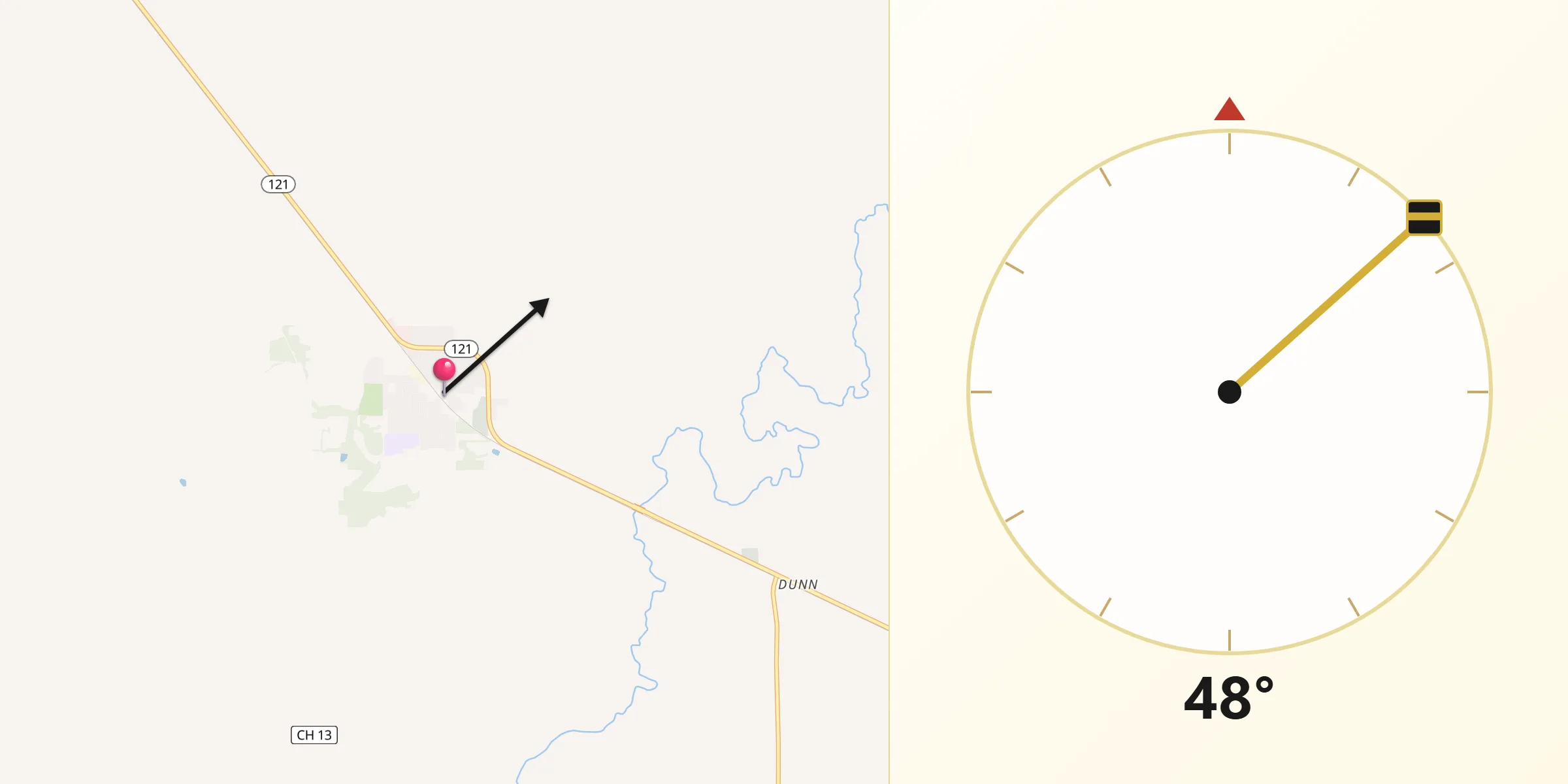 Qibla Direction from Bethany