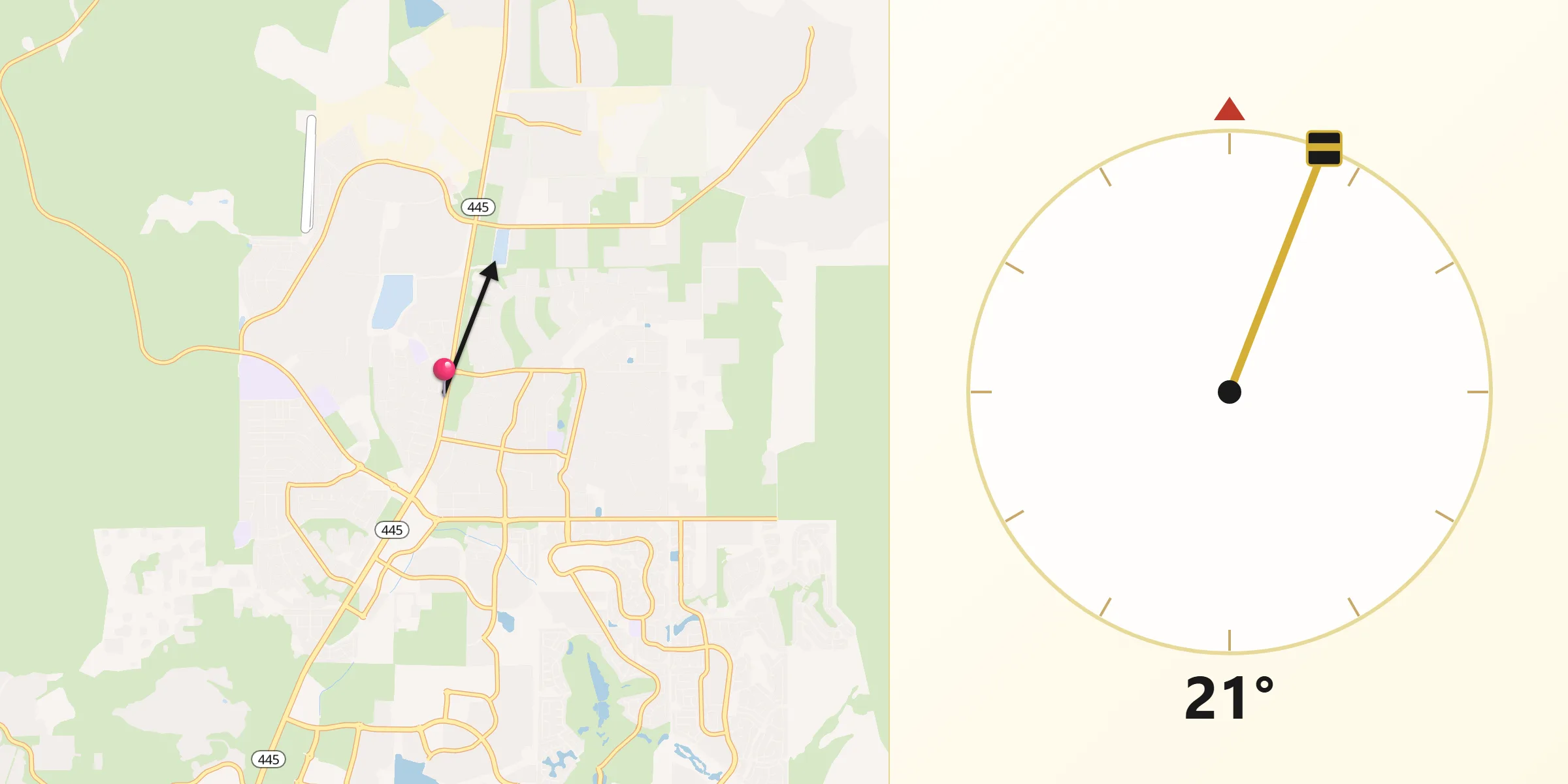 Qibla Direction from Spanish Springs