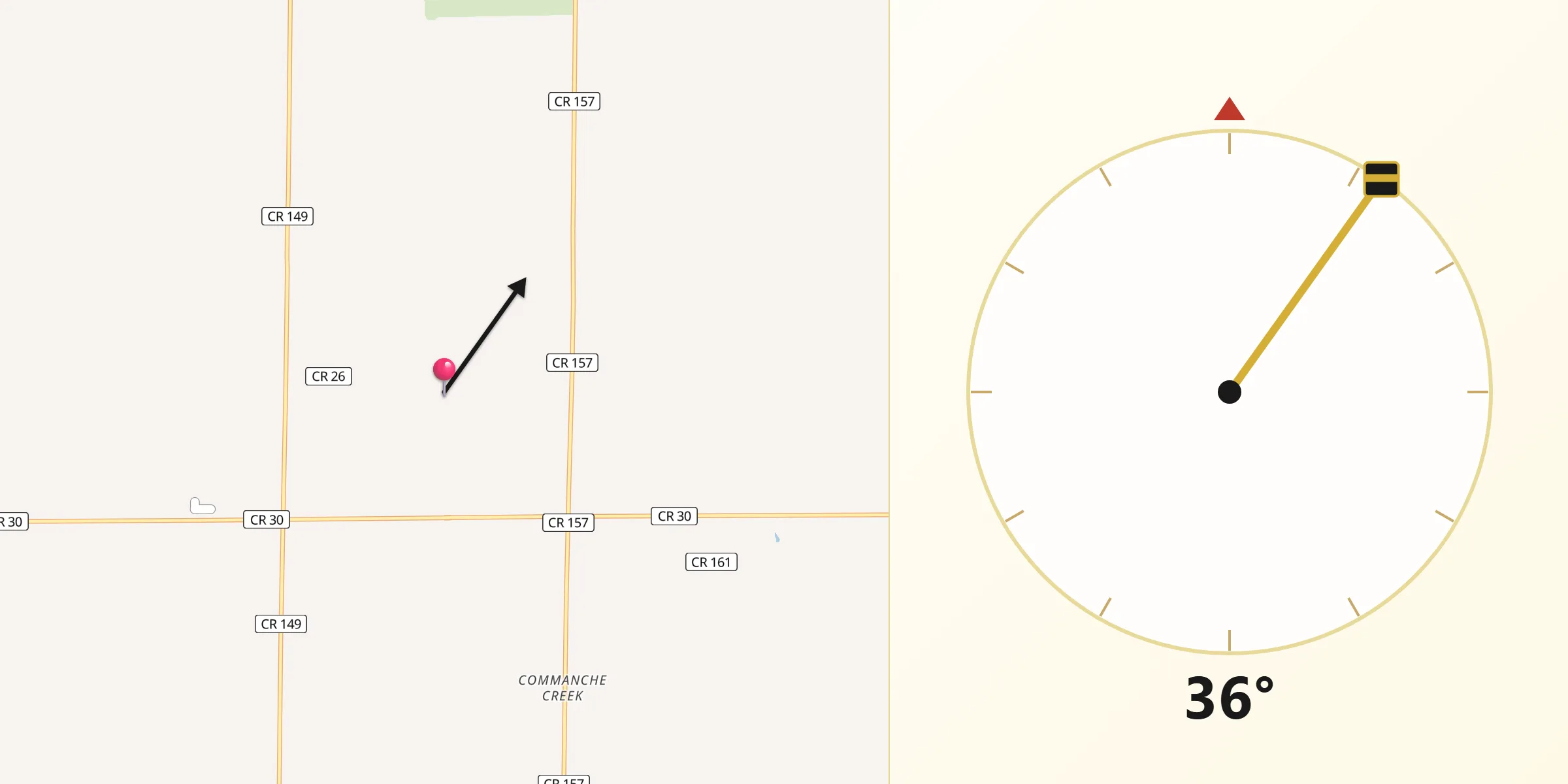 Qibla Direction from Arapahoe