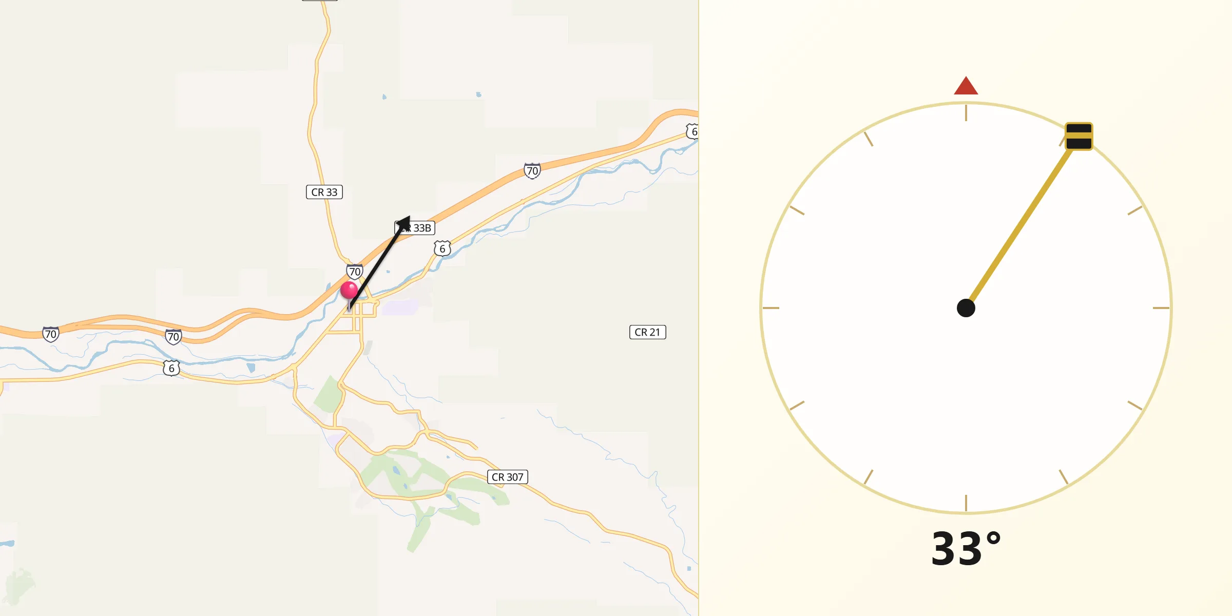 Qibla Direction from Eagle