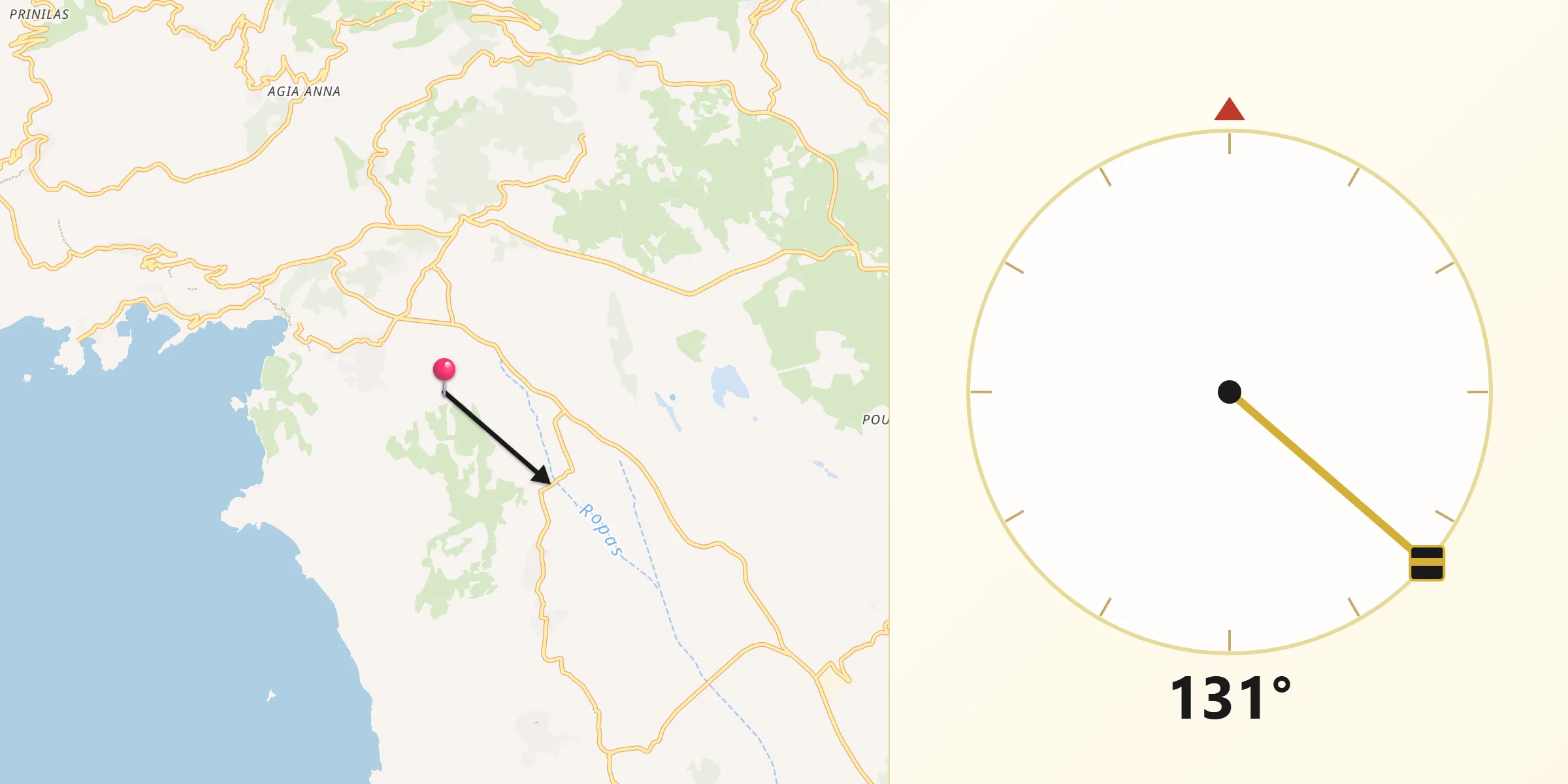 Κατεύθυνση Κίμπλα από το Λιαπάδες