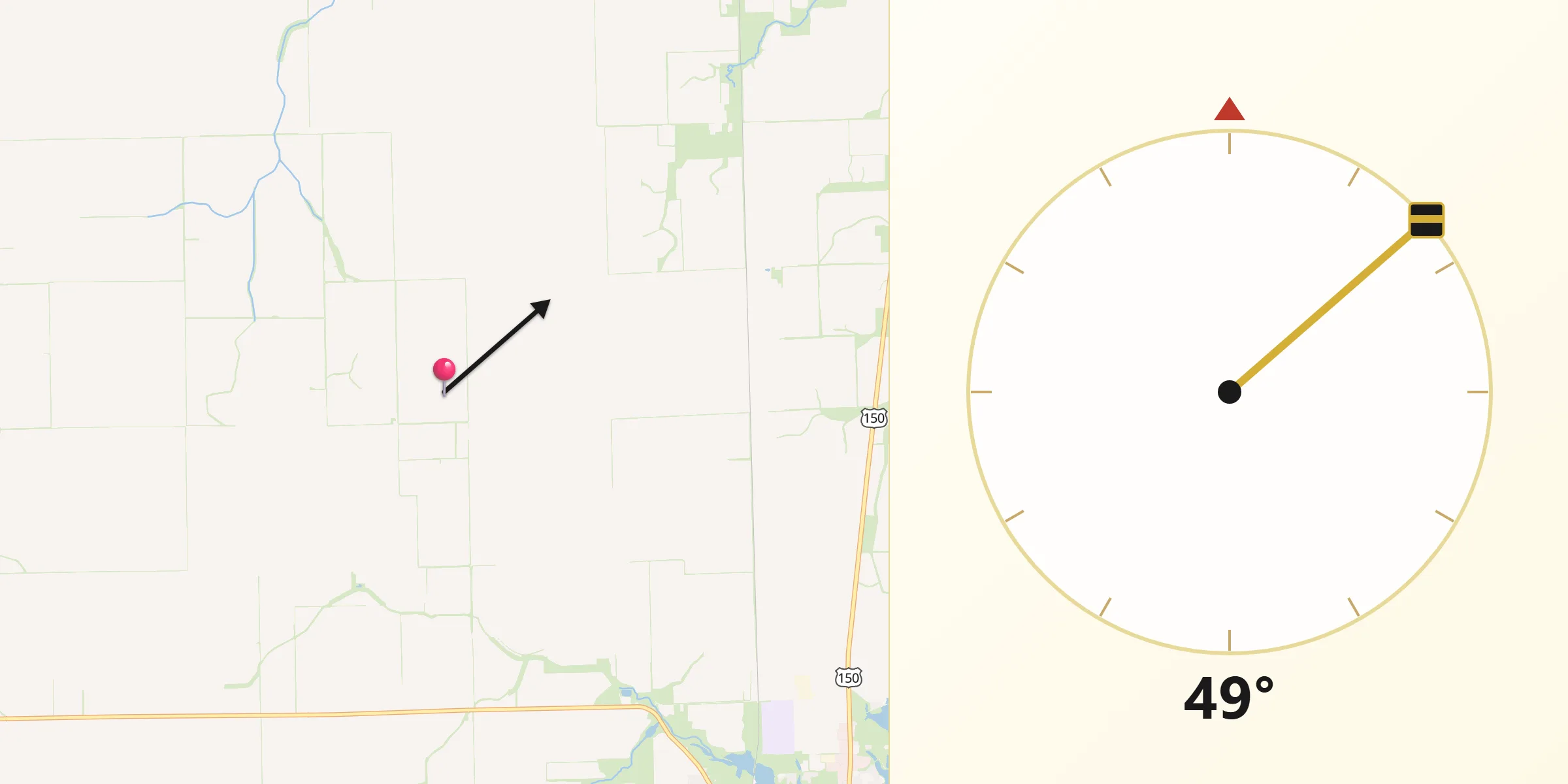 Qibla Direction from Edgar