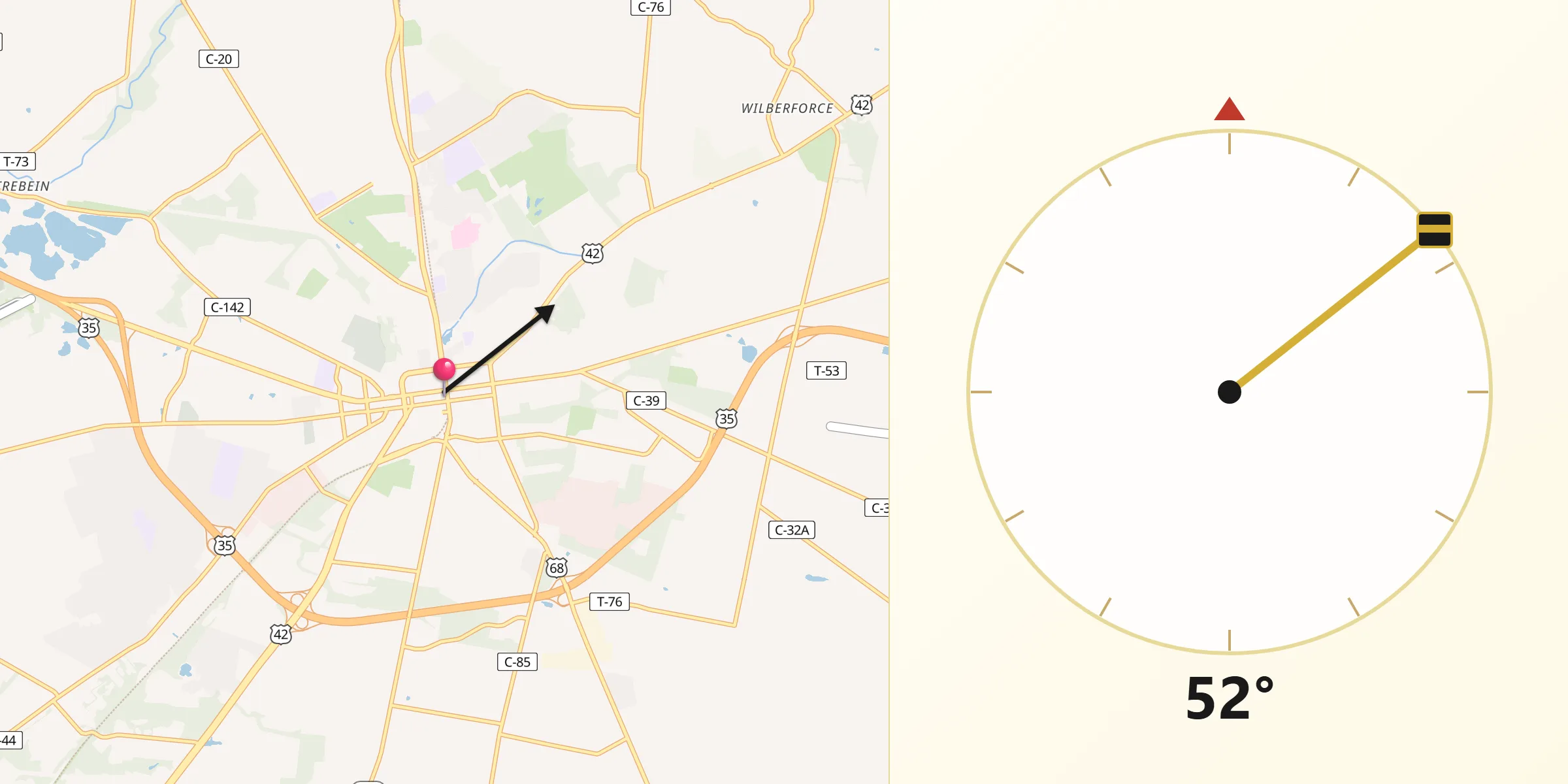 Qibla Direction from Xenia