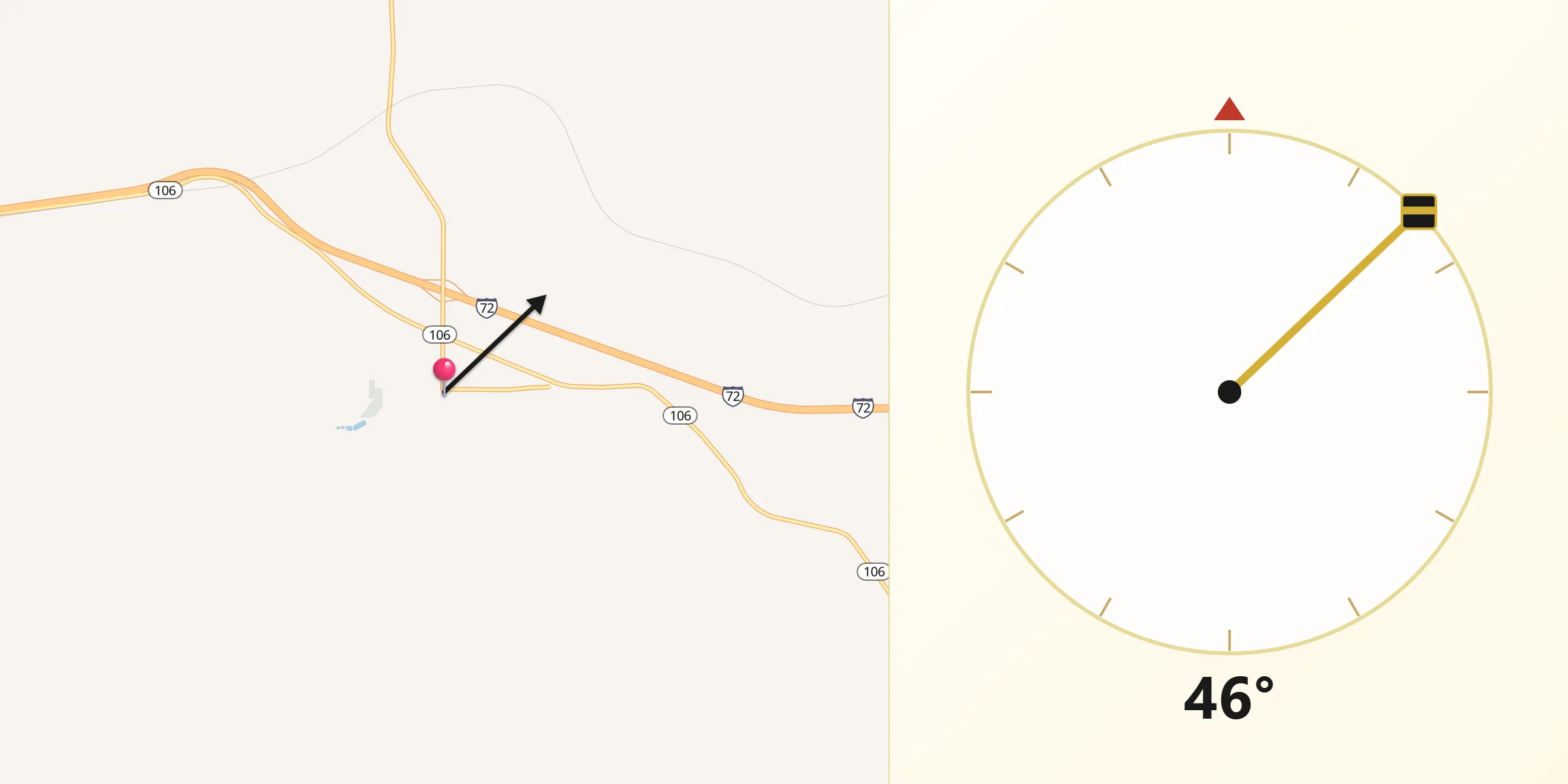 Qibla Direction from Barry
