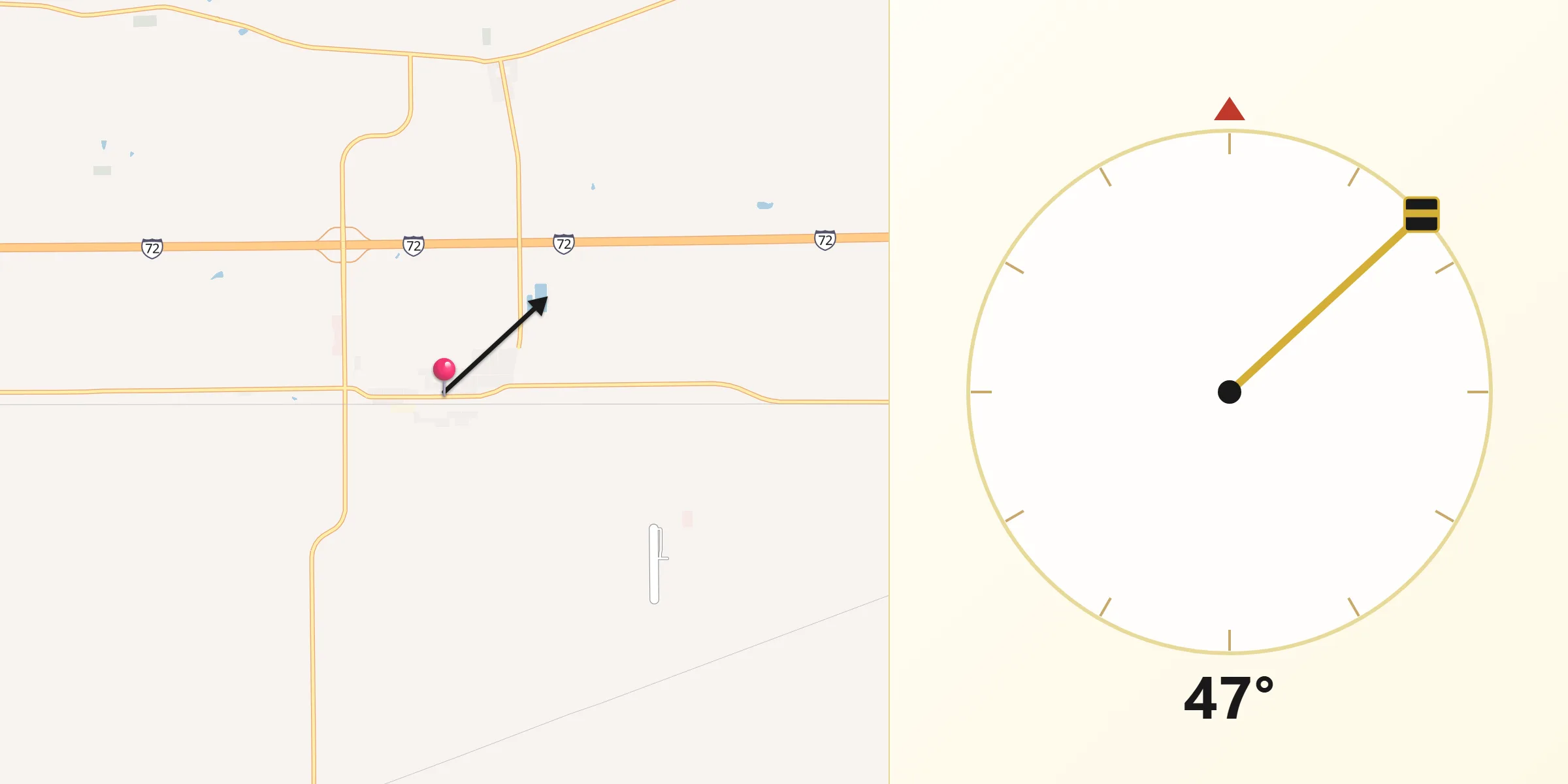 Qibla Direction from New Berlin