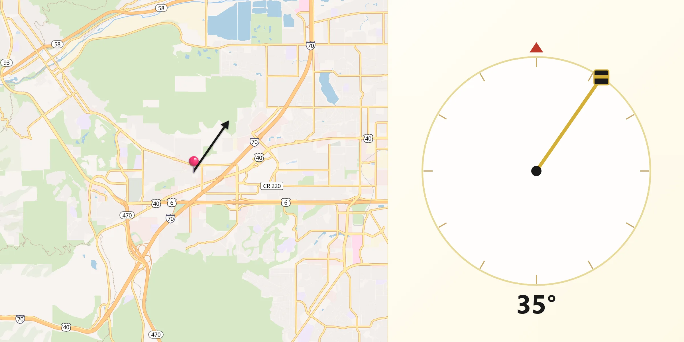 Qibla Direction from West Pleasant View