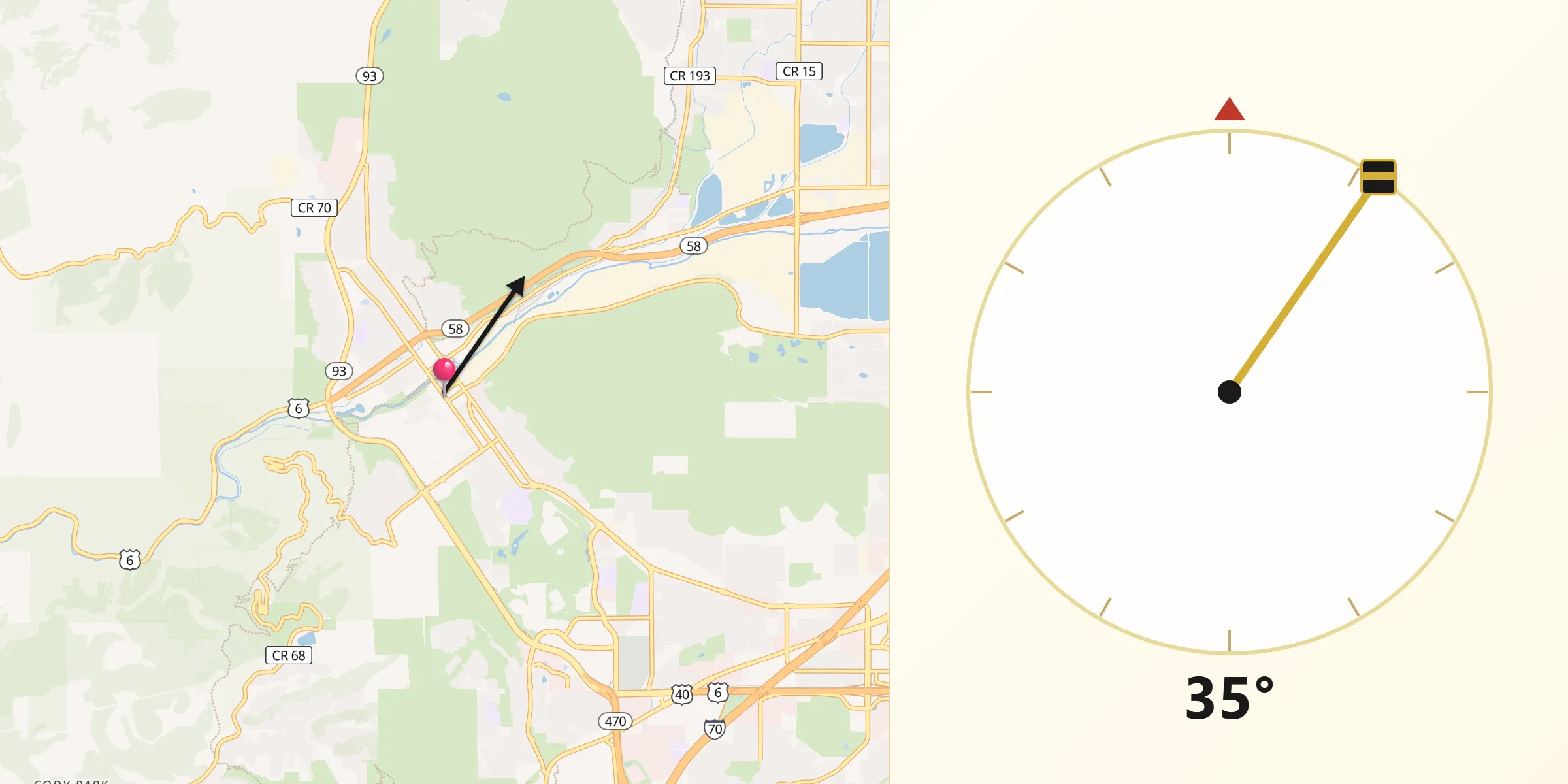 Qibla Direction from Golden