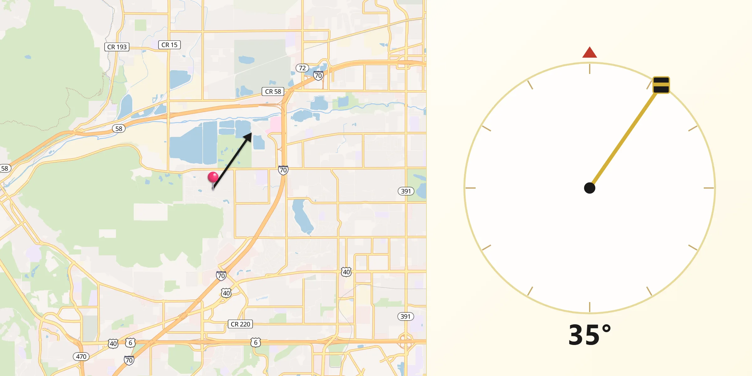 Qibla Direction from Applewood