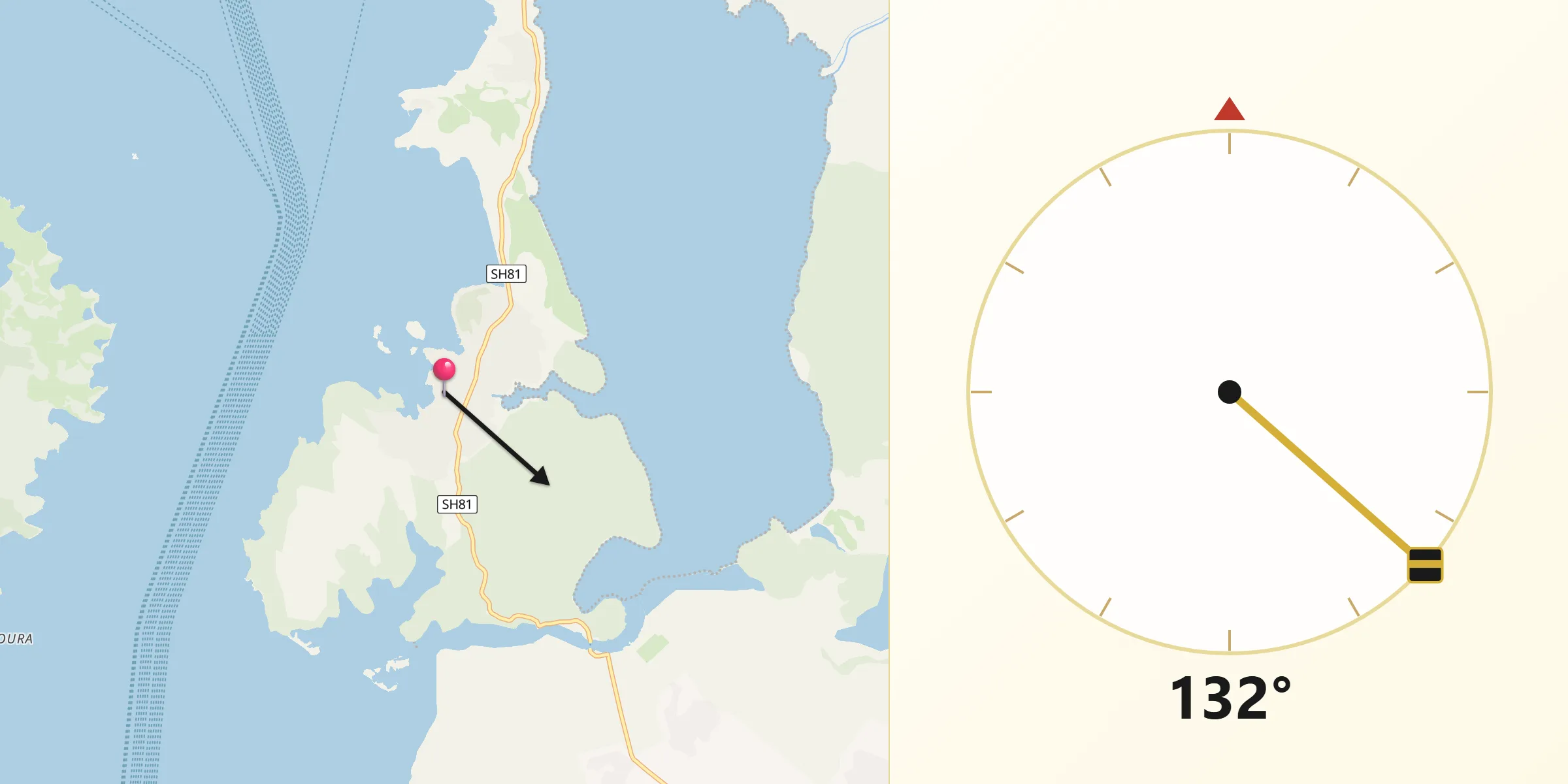 Drejtimi i Qibles nga Ksamil