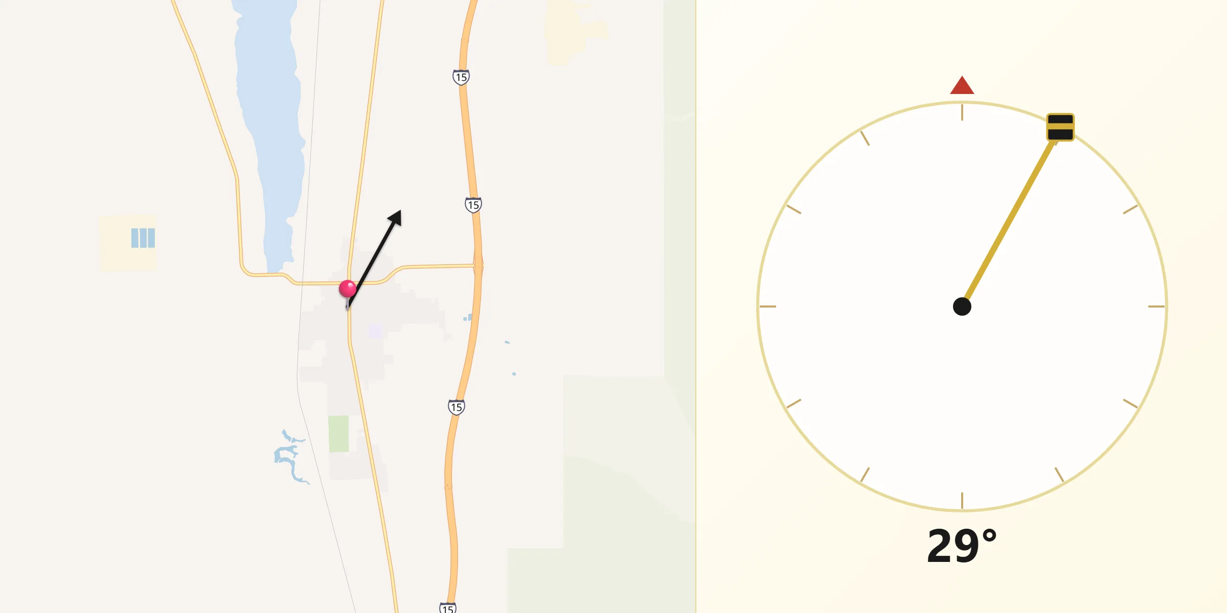 Qibla Direction from Mona