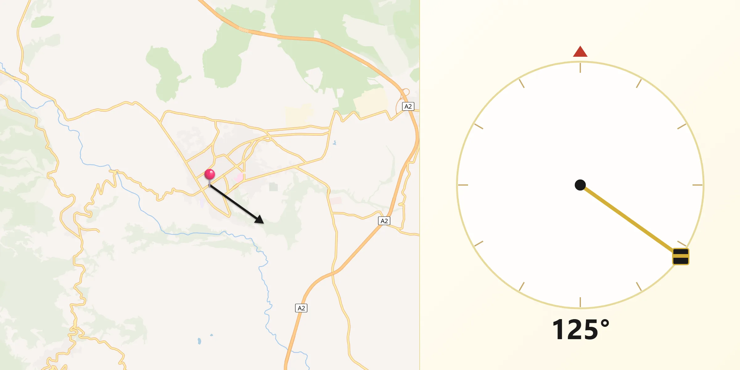 Direzione della Qibla da Castrovillari