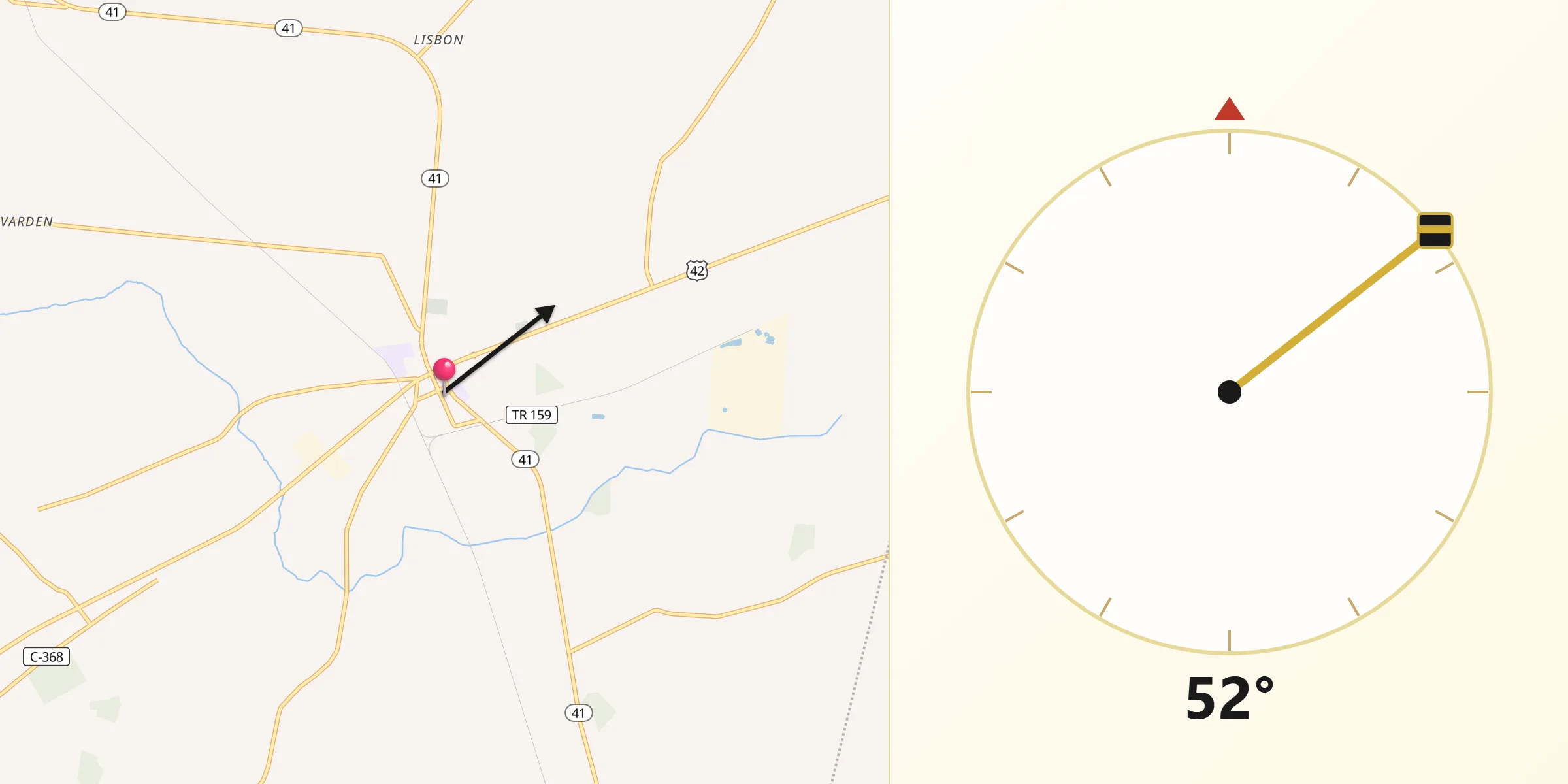 Qibla Direction from South Charleston