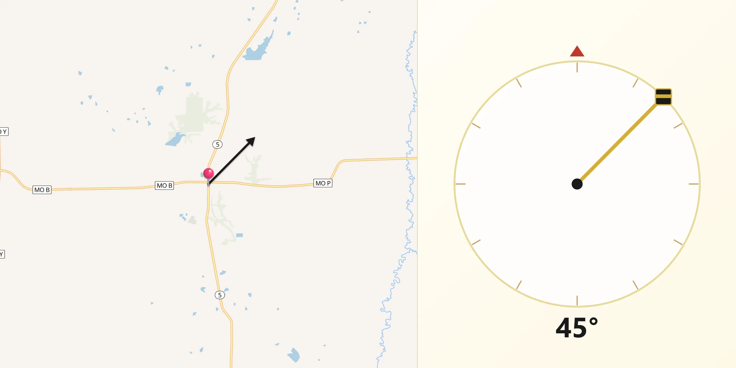 Qibla Direction from Linneus