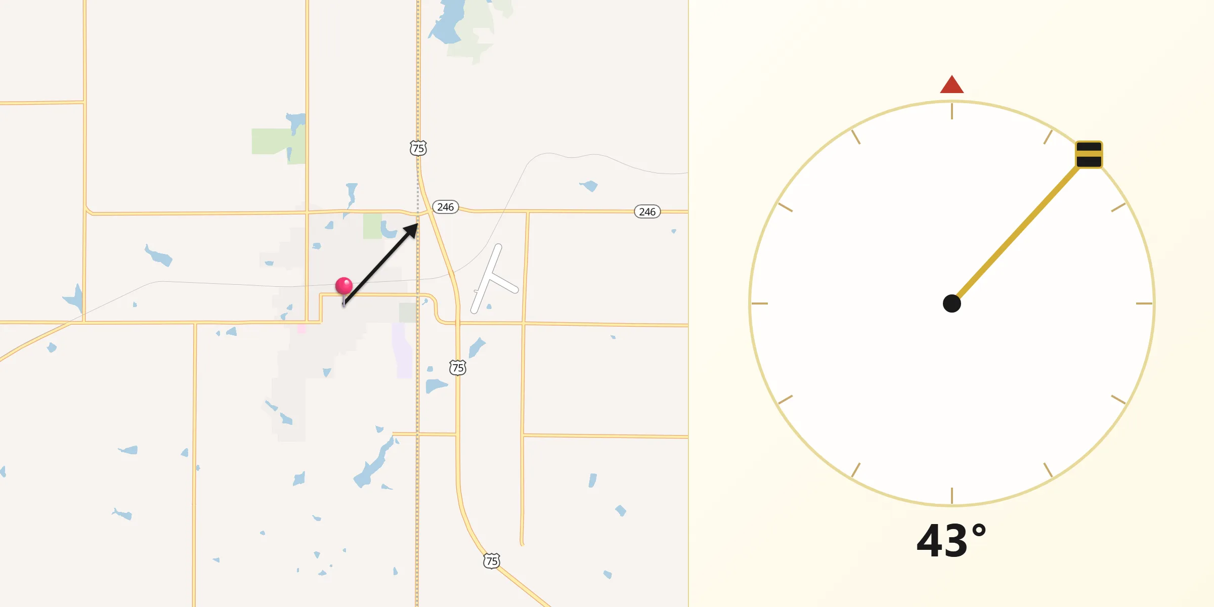 Qibla Direction from Sabetha