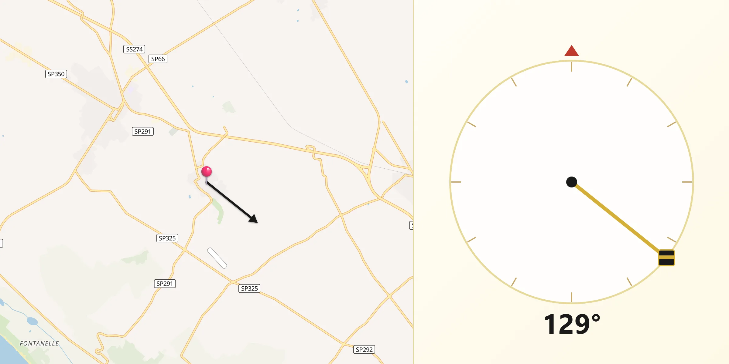Direzione della Qibla da Gemini