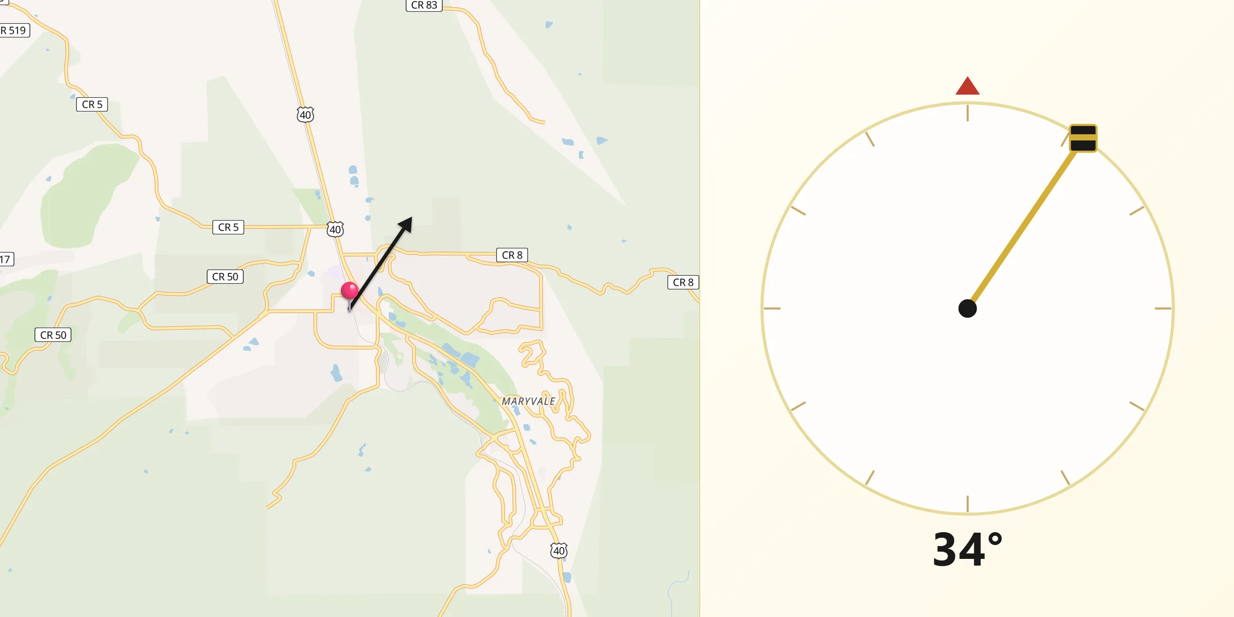 Qibla Direction from Fraser