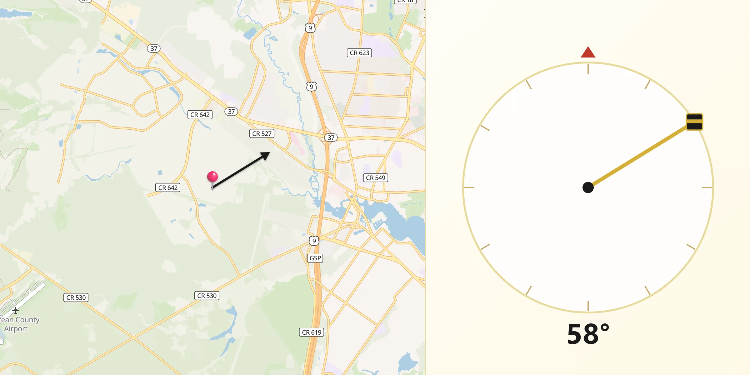 Qibla Direction from Holiday City South