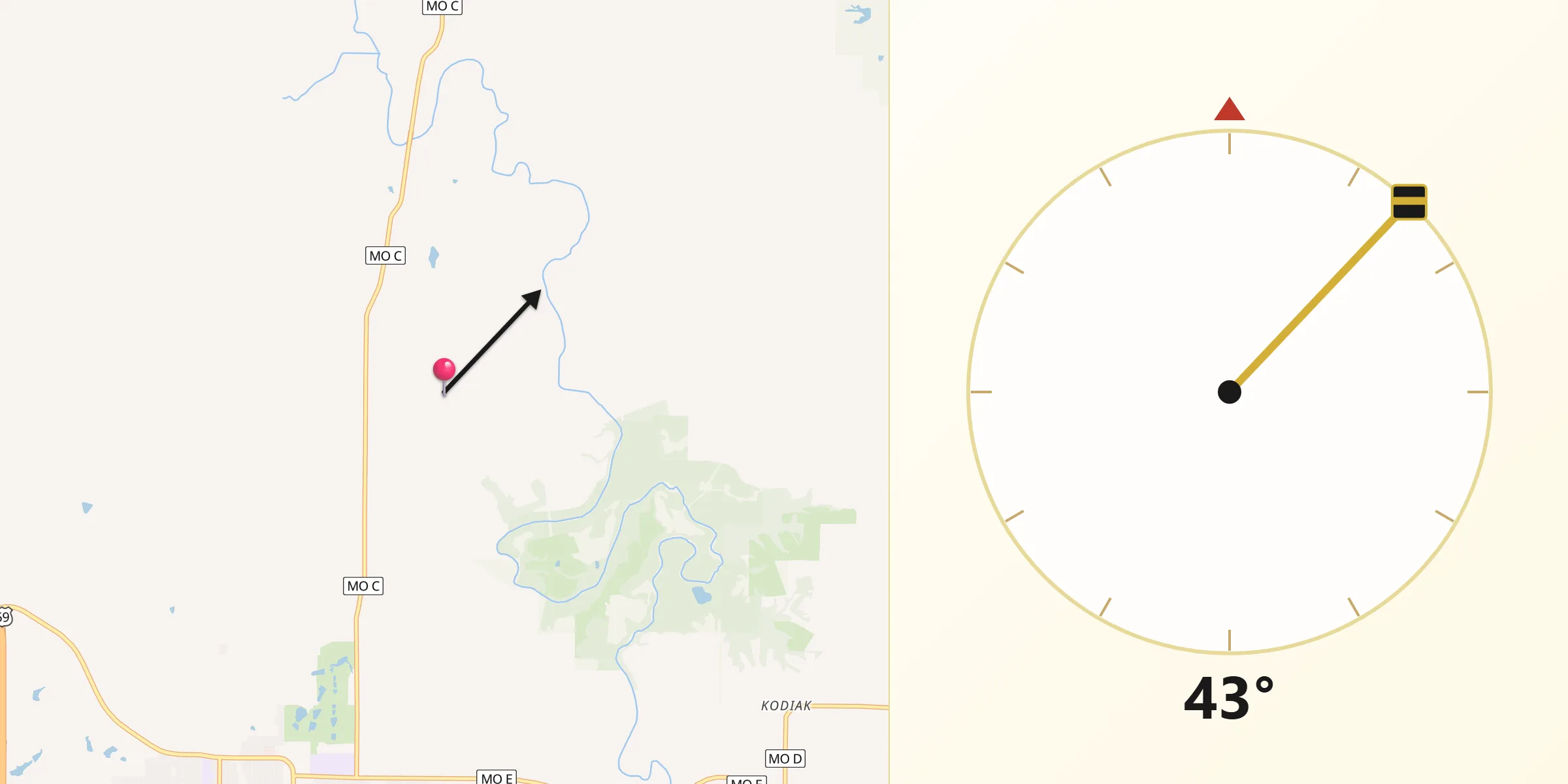 Qibla Direction from Andrew