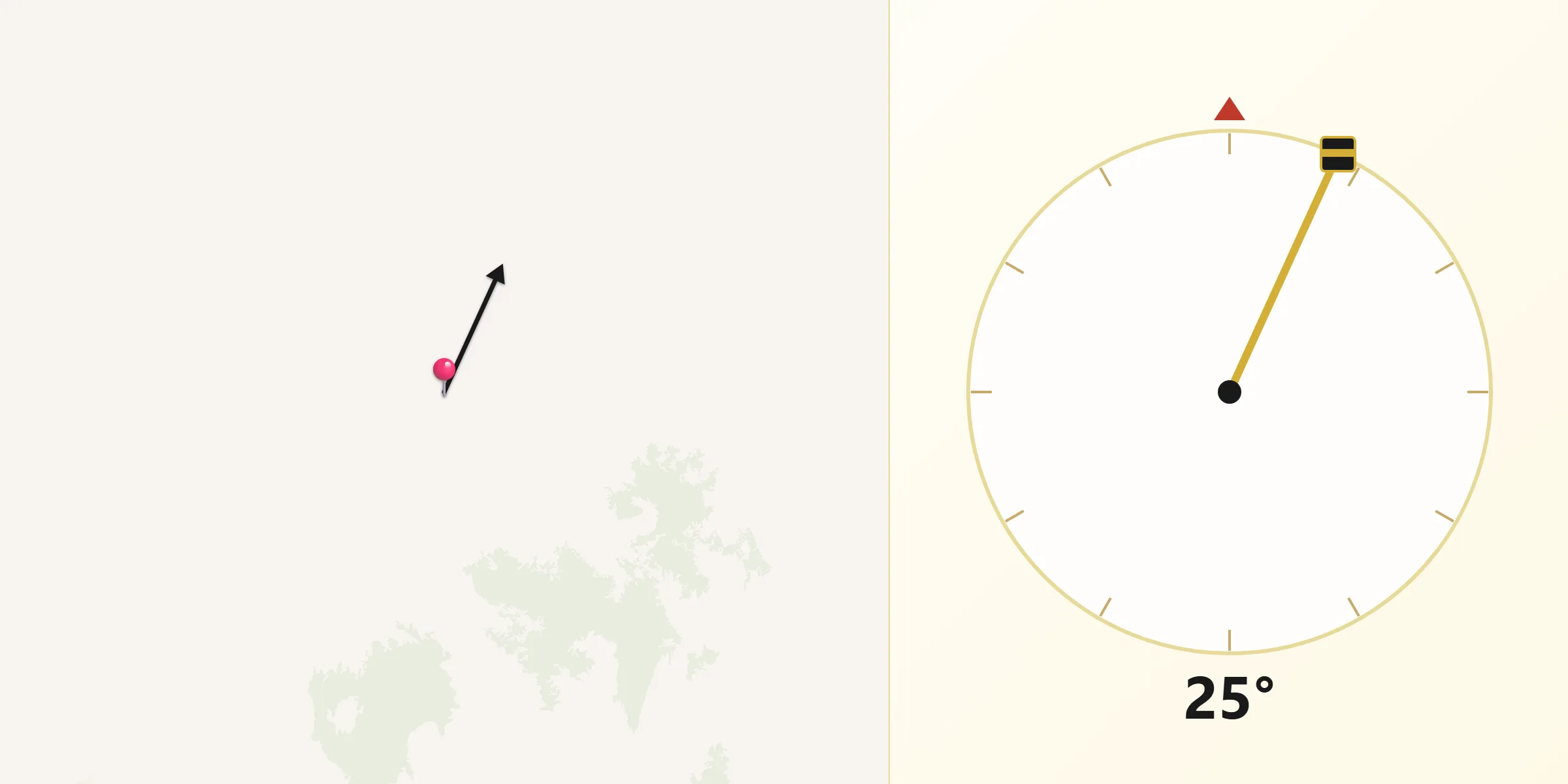 Qibla Direction from Eureka County
