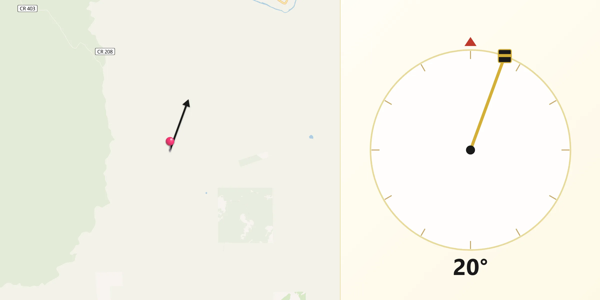 Qibla Direction from Plumas