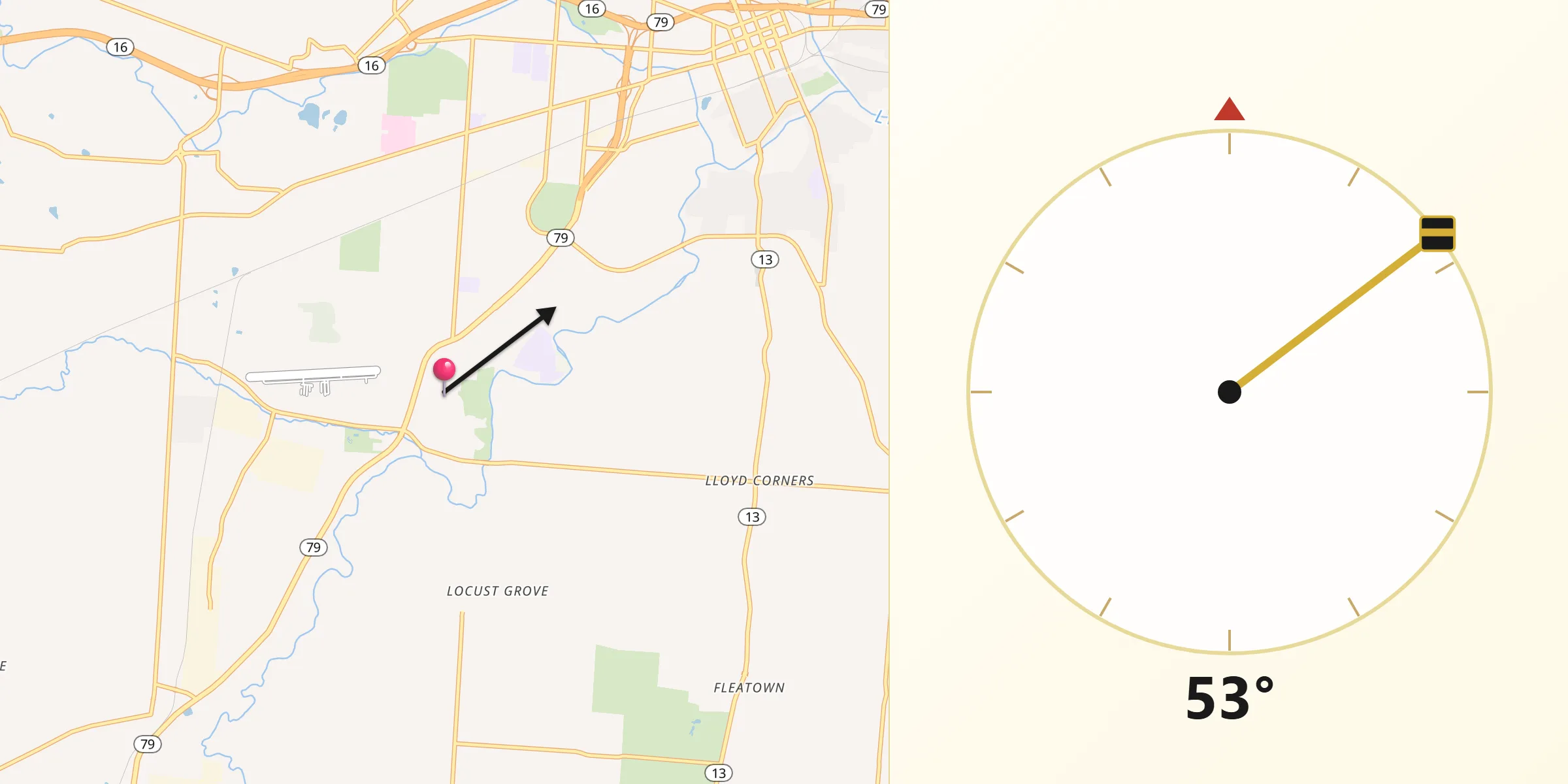 Qibla Direction from Heath