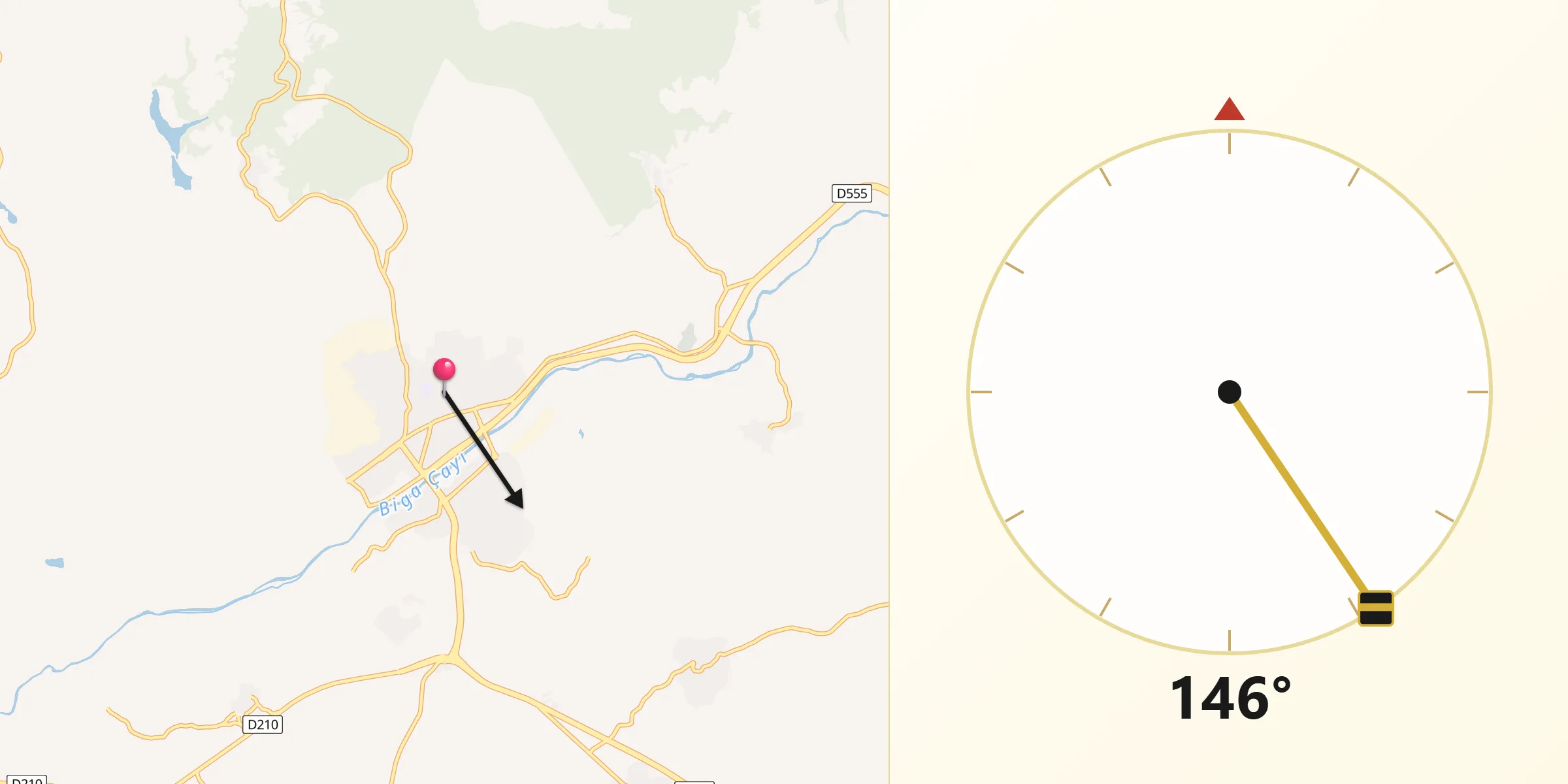 Çan şehrinden Kıble Yönü